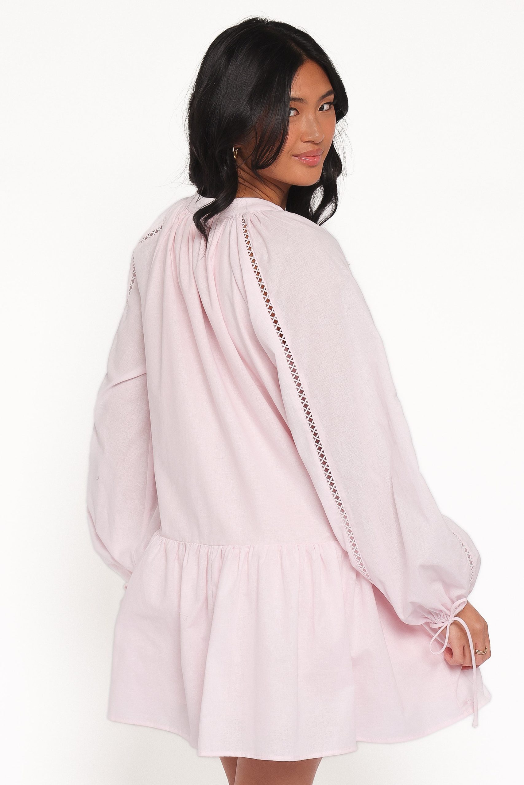 Hart Long Sleeve Mini Dress - Pink - Image 4