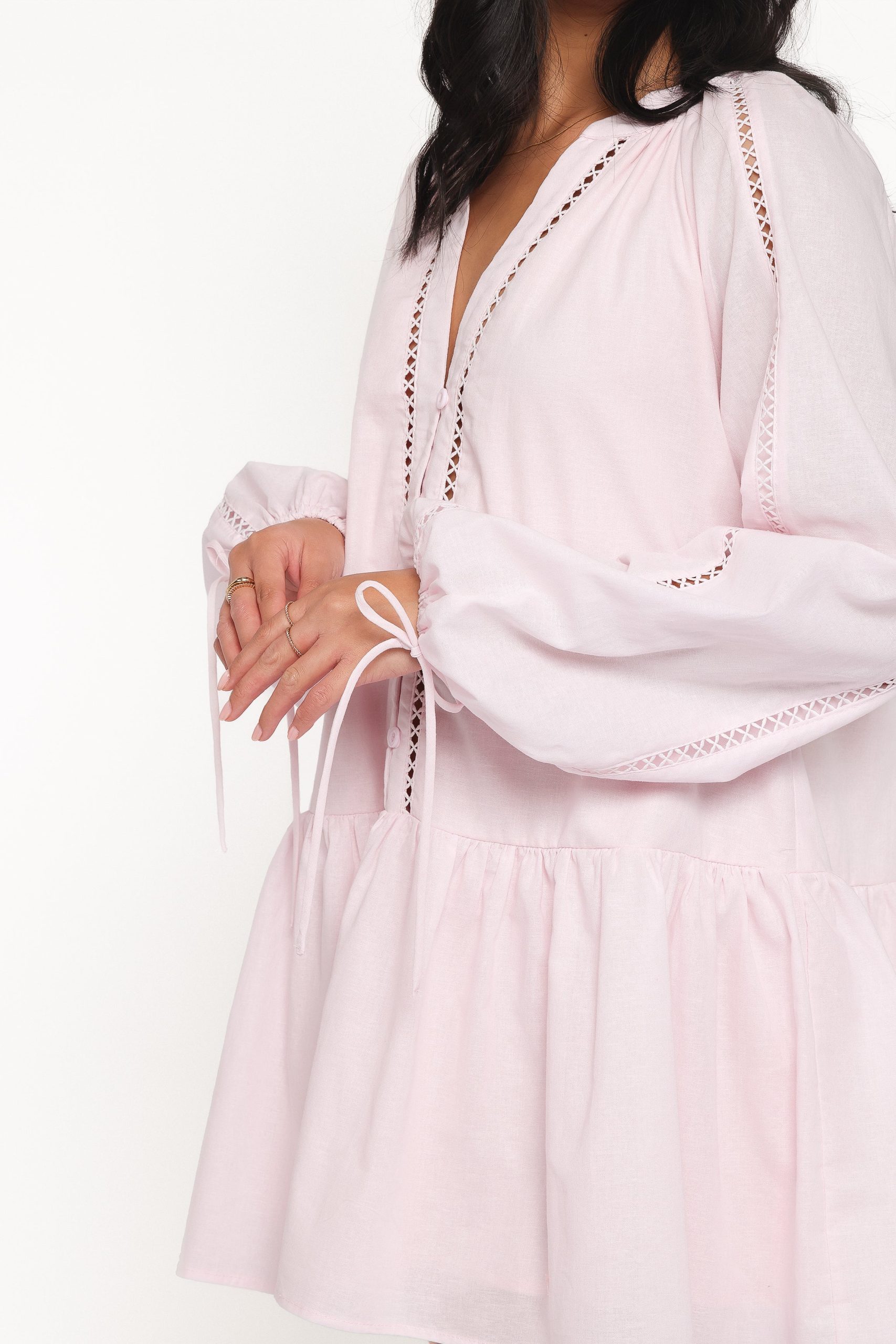 Hart Long Sleeve Mini Dress - Pink - Image 6