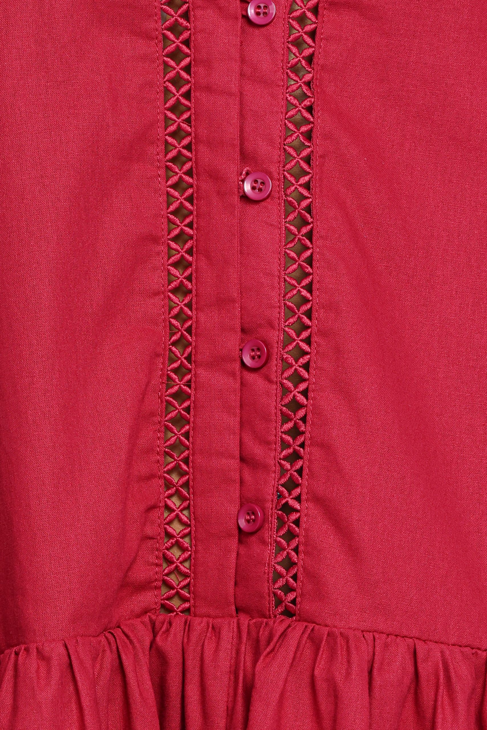 Hart Long Sleeve Mini Dress - Wine - Image 7