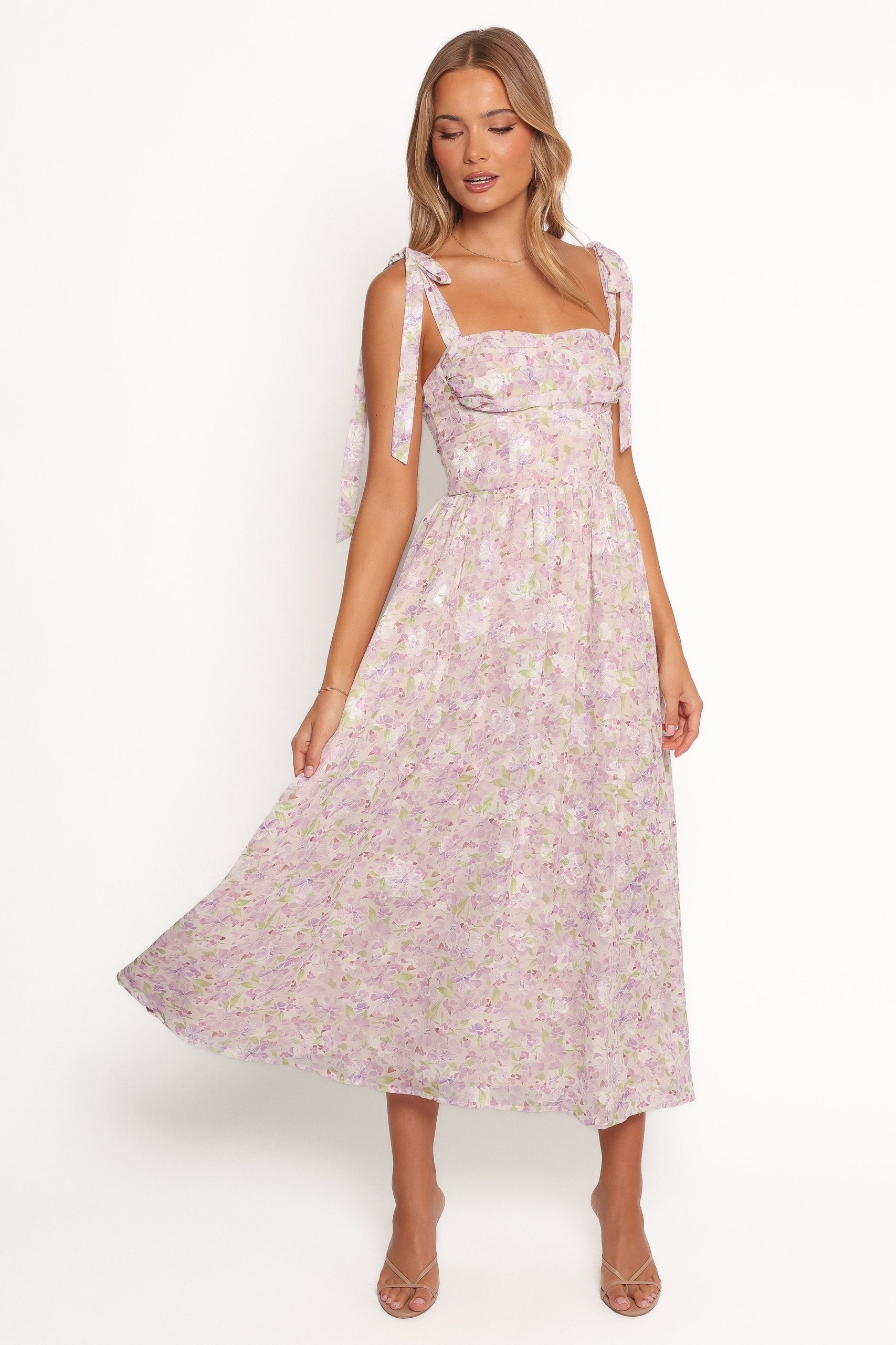 Hayden Maxi Dress - Purple Floral - Image 2
