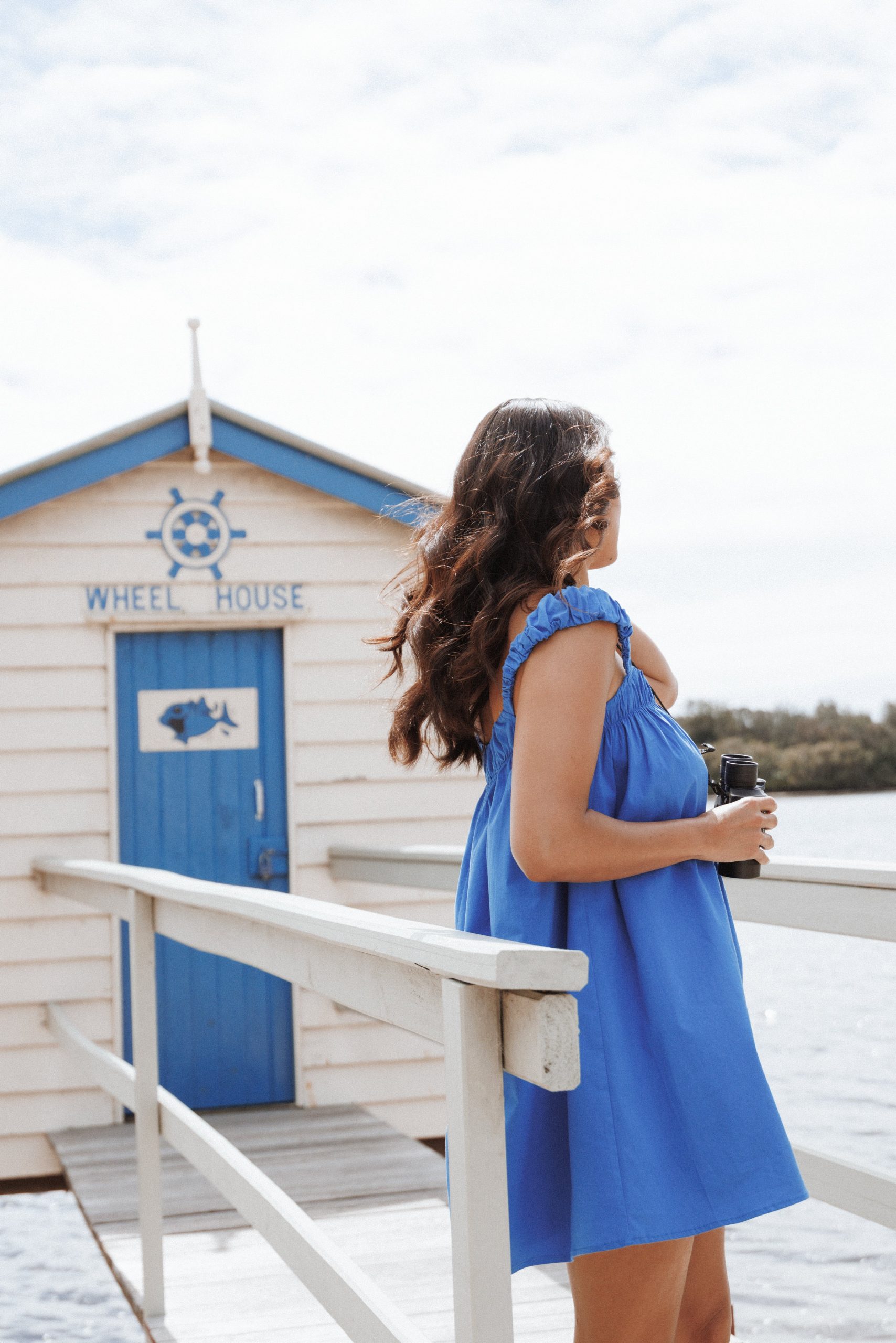 Helia Mini Dress - Cobalt Blue - Image 7