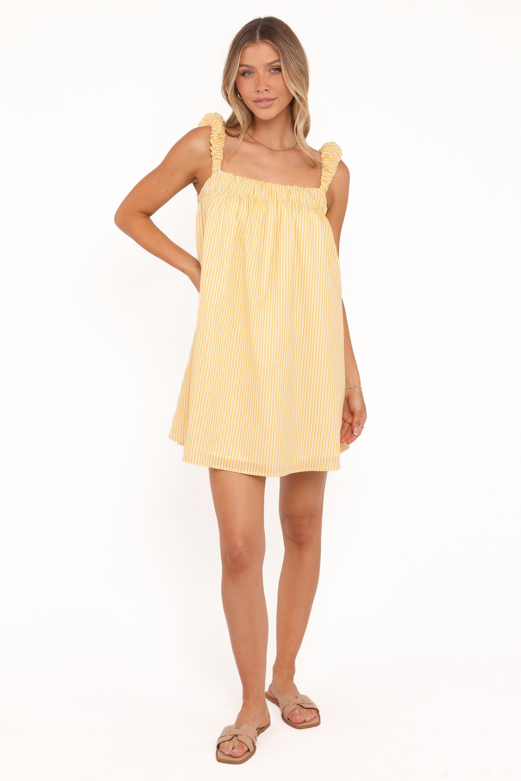 Helia Mini Dress - Mango Stripe - Image 3