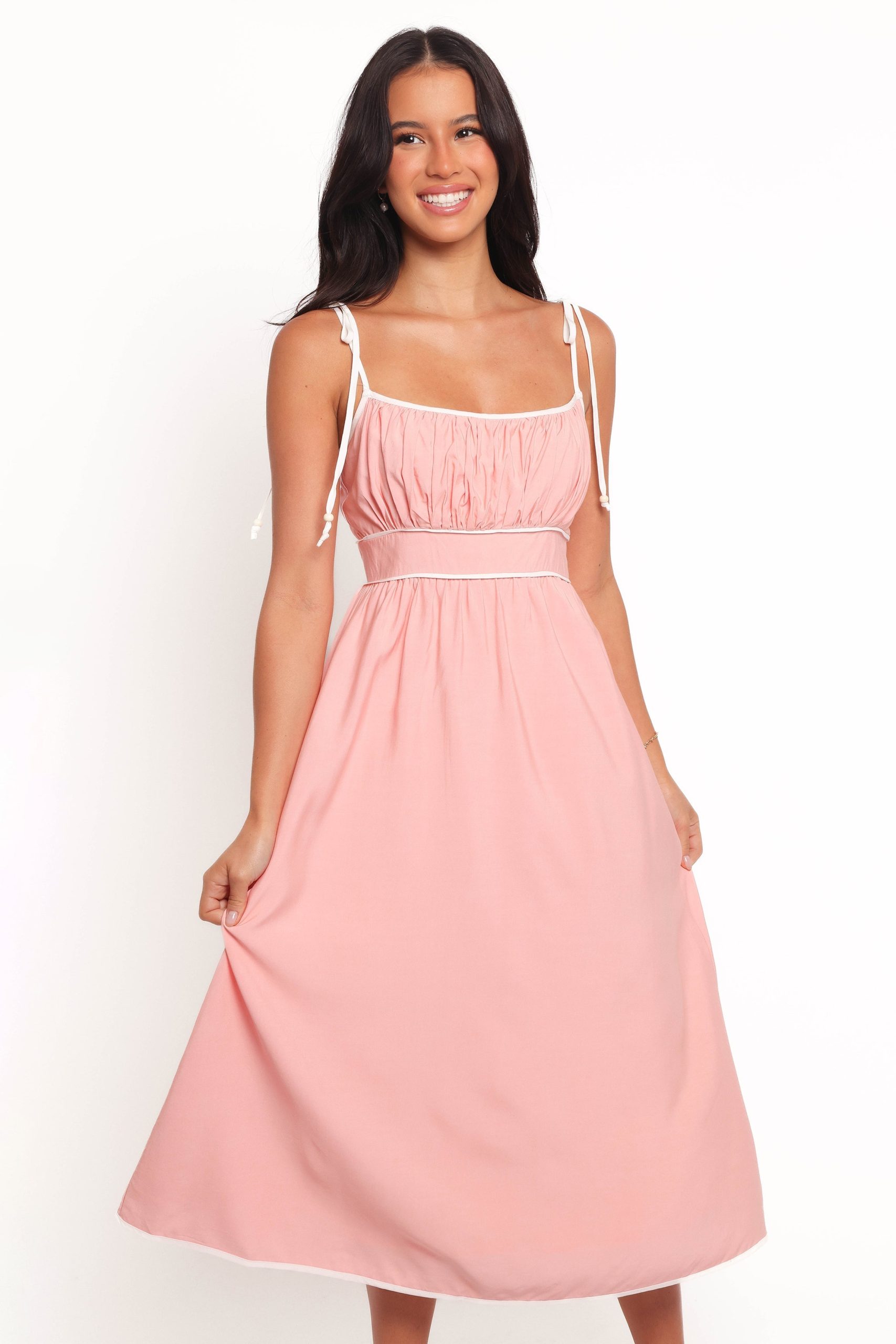 Henley Midi Dress - Pink - Image 2