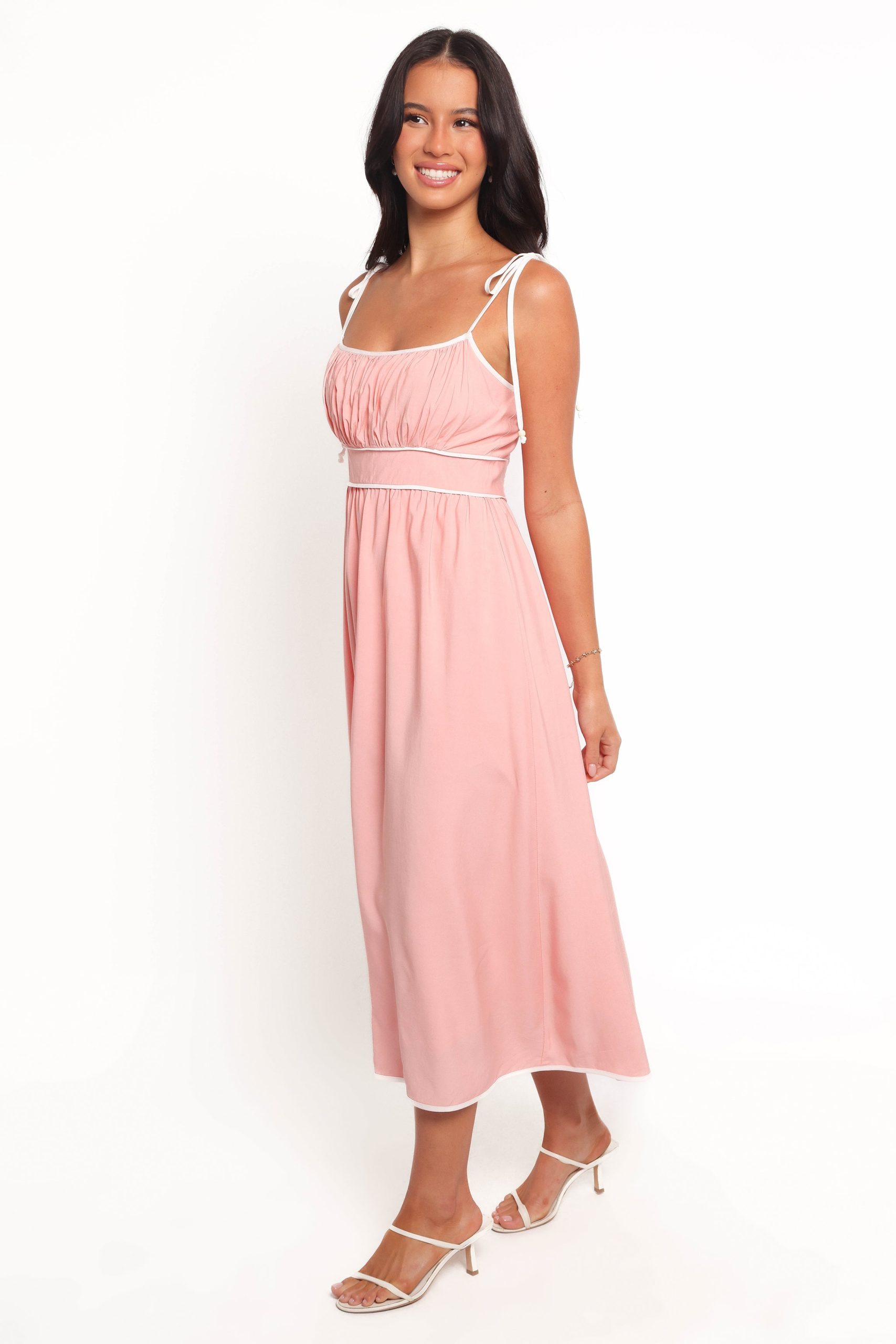 Henley Midi Dress - Pink - Image 3
