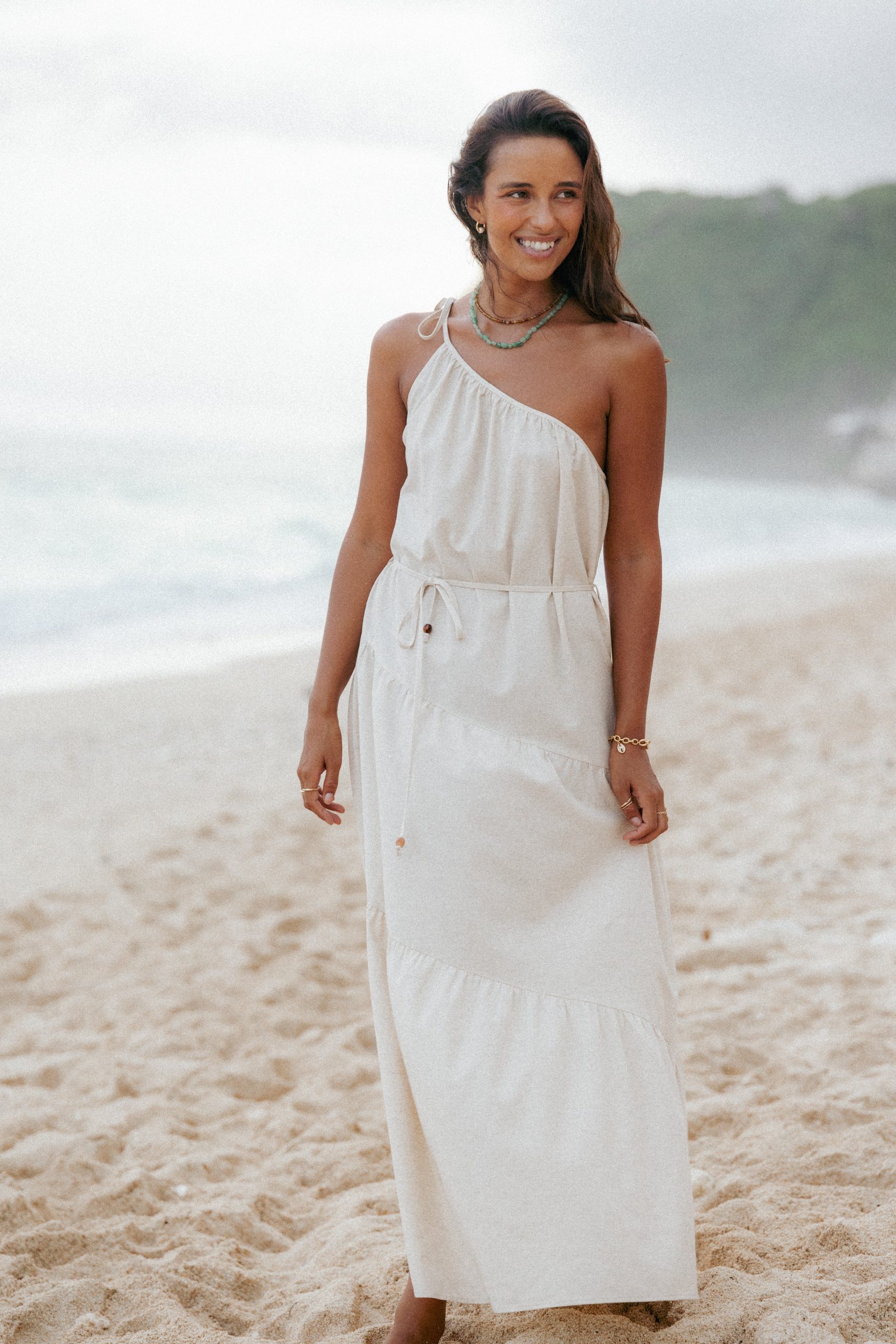 Hilde Maxi Dress - Oatmeal - Image 10