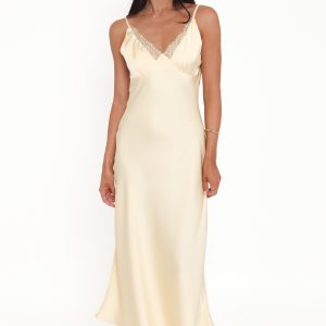 Hobi Midi Dress - Butter Yellow
