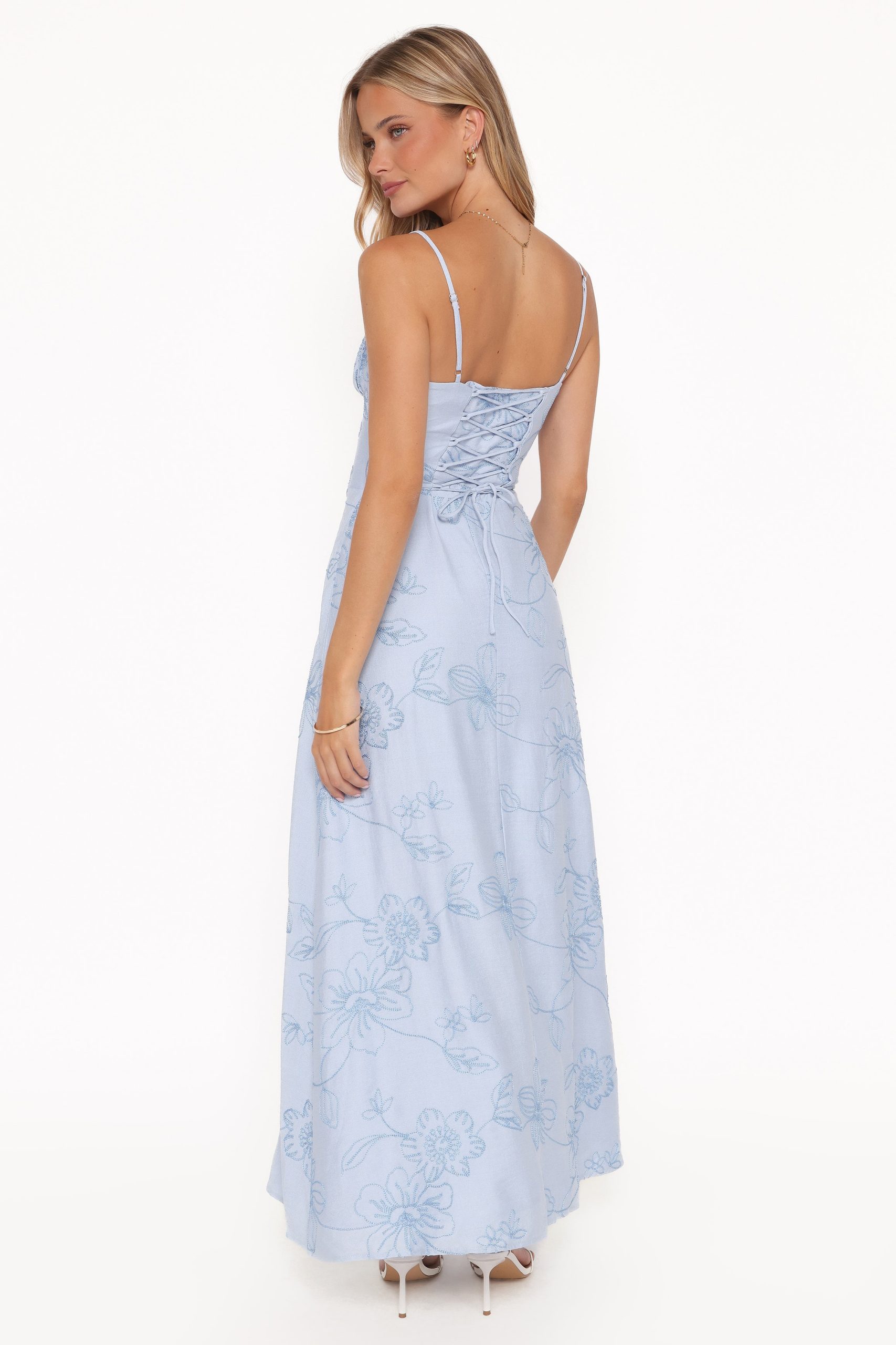 Houston Maxi Dress - Blue Floral - Image 4