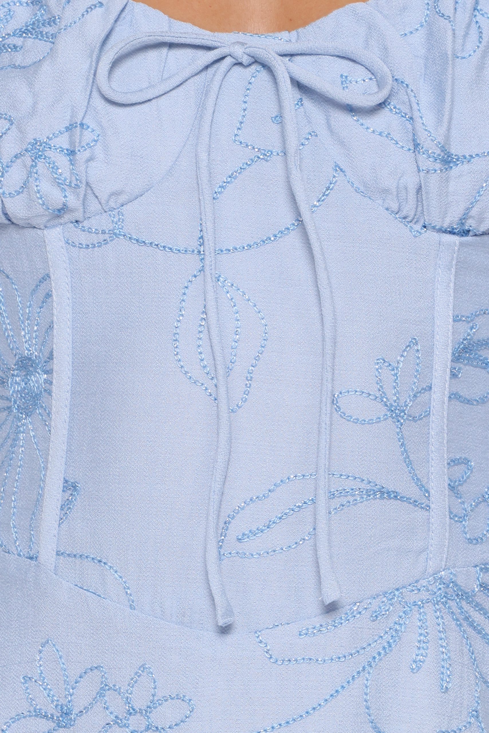 Houston Maxi Dress - Blue Floral - Image 6