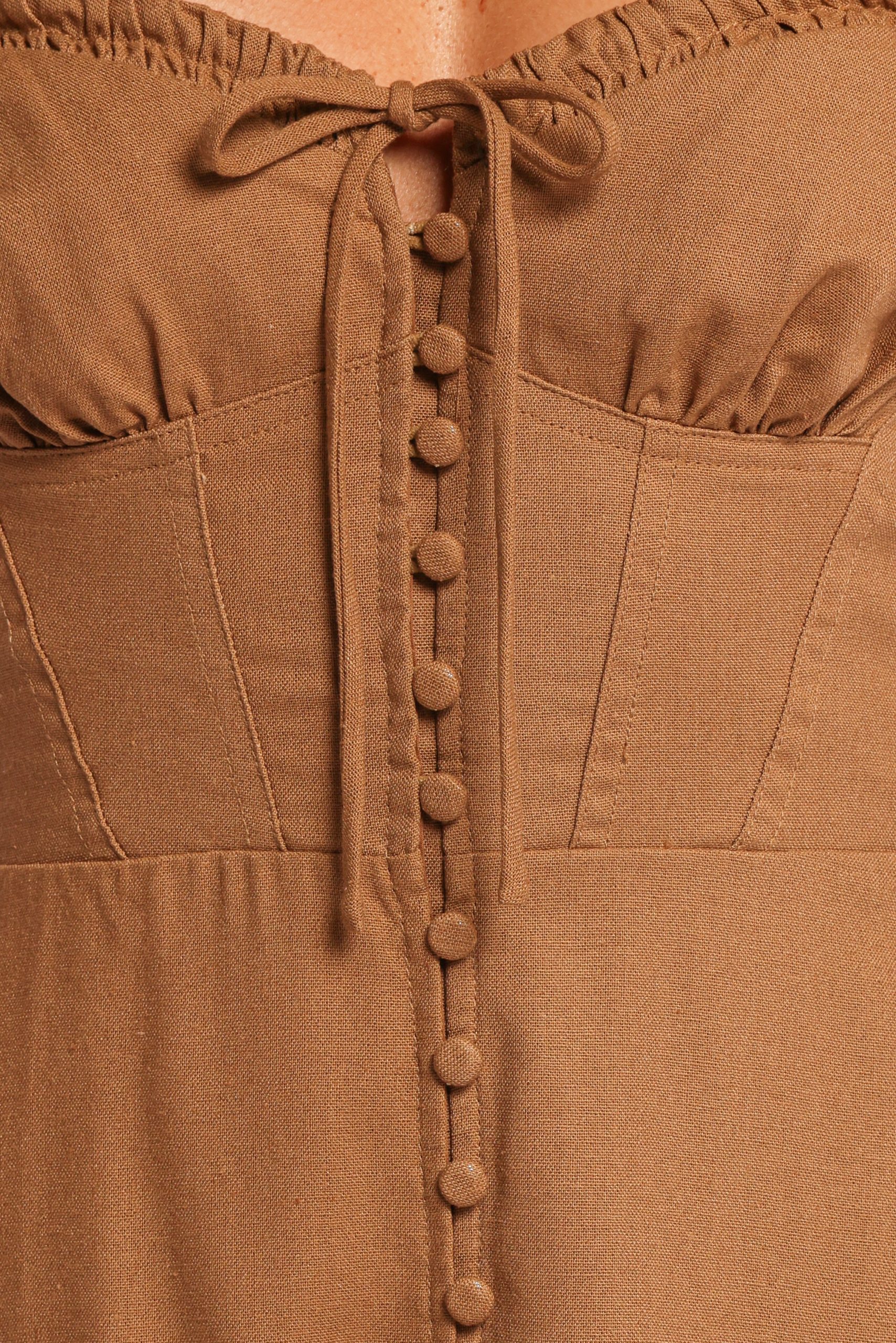 Ida Midi Dress - Golden Palm - Image 6