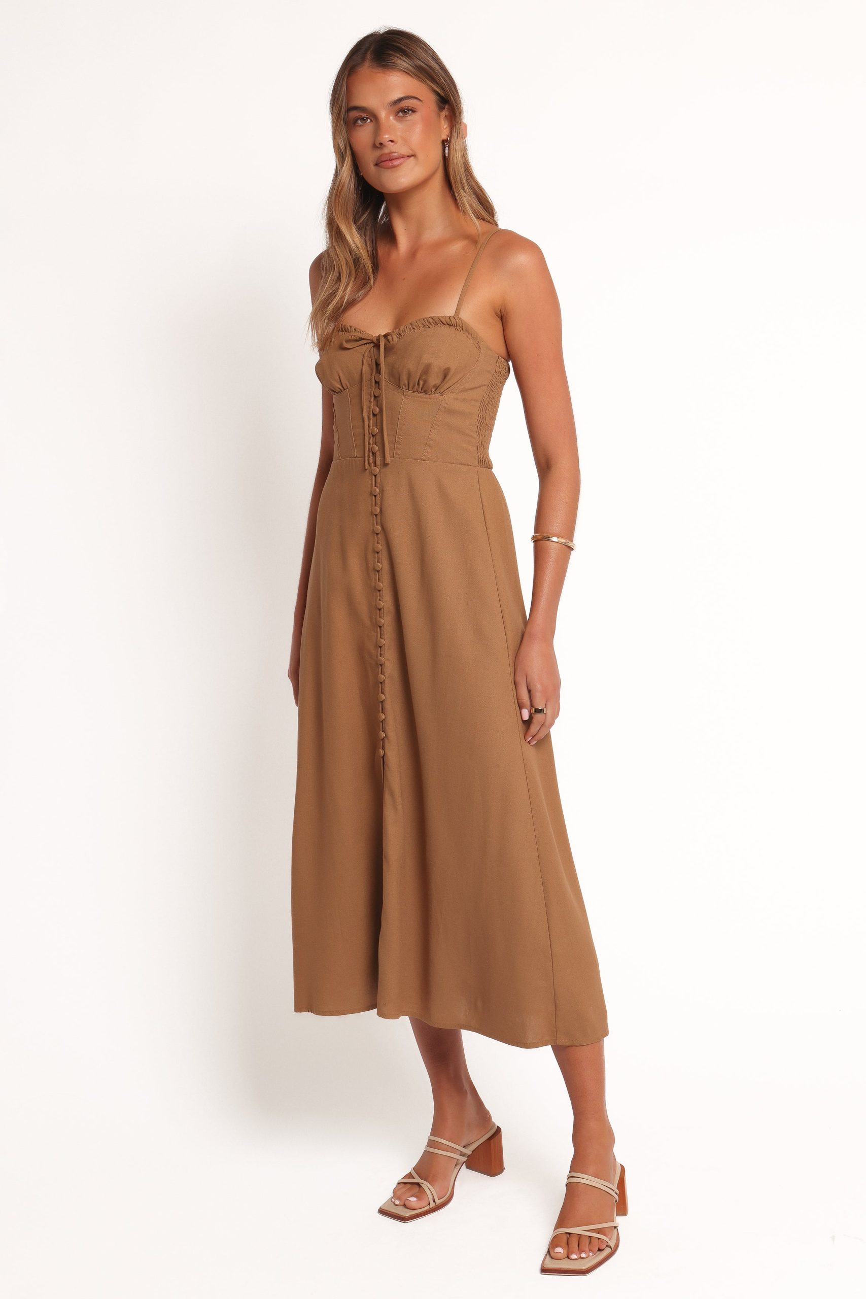 Ida Midi Dress - Golden Palm - Image 3