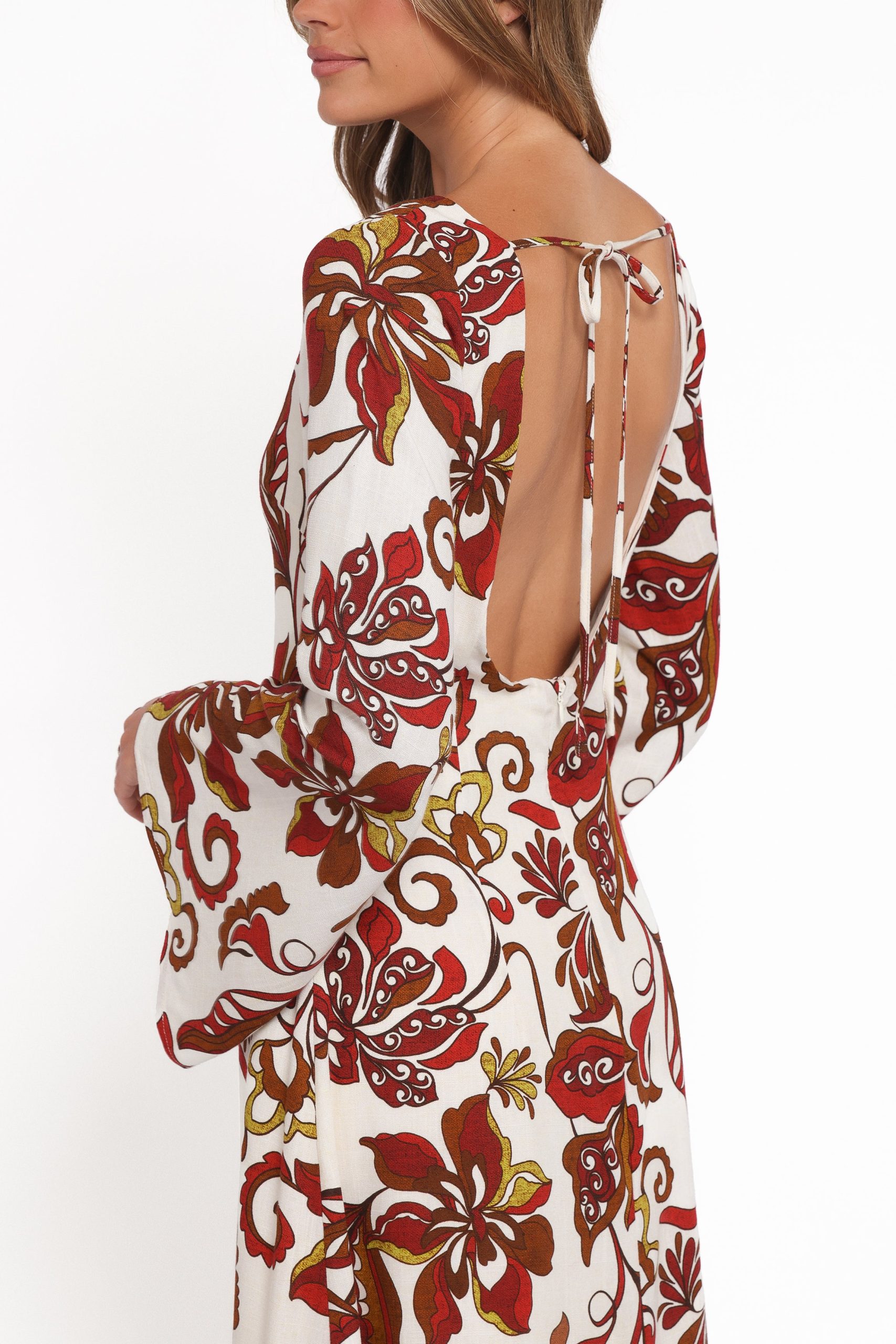 Inala Maxi Dress - Brown Floral - Image 6