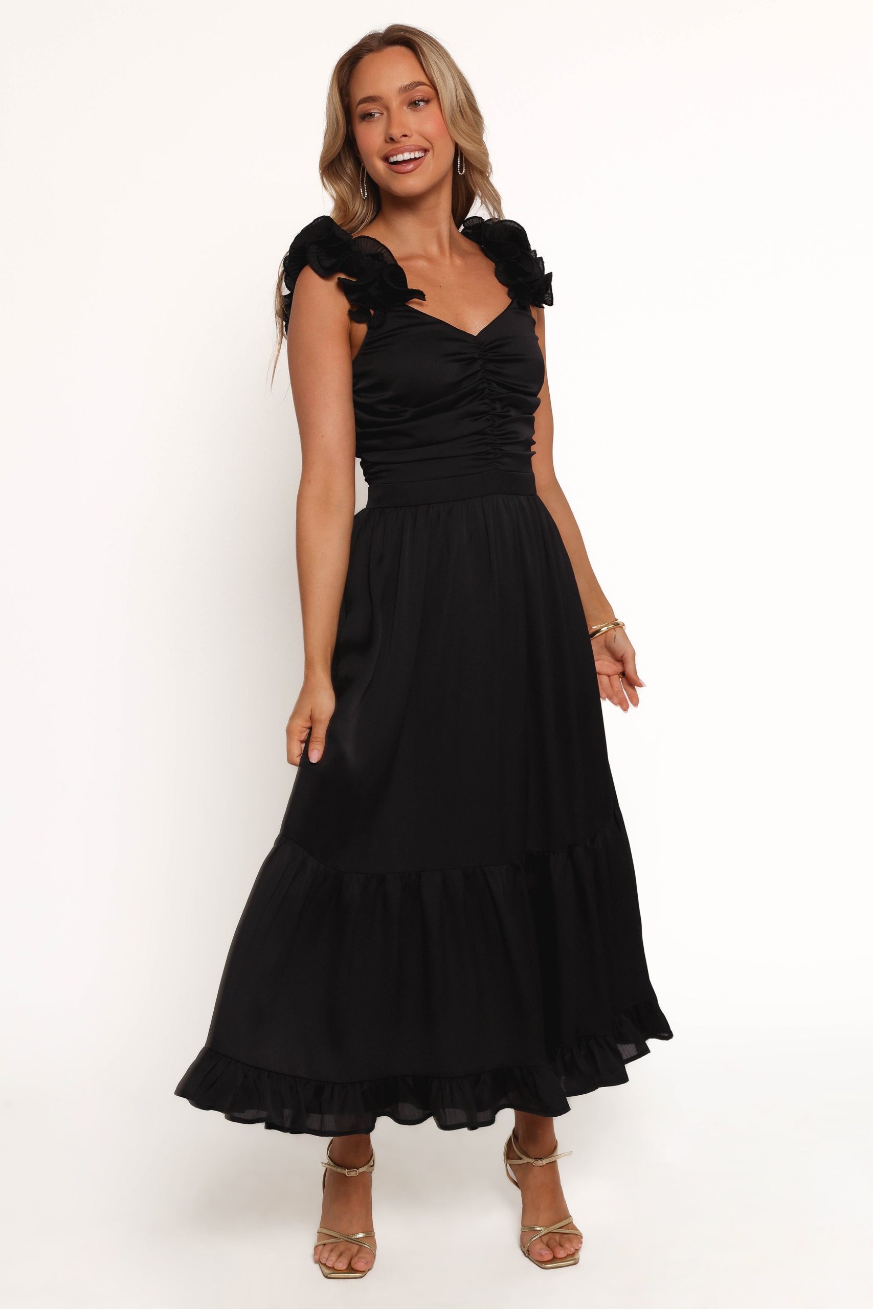 Inca Midi Dress - Black - Image 3