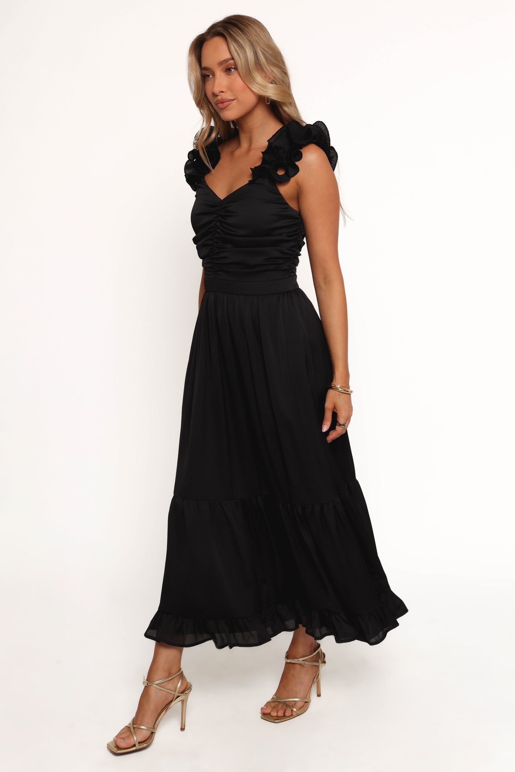Inca Midi Dress - Black - Image 4