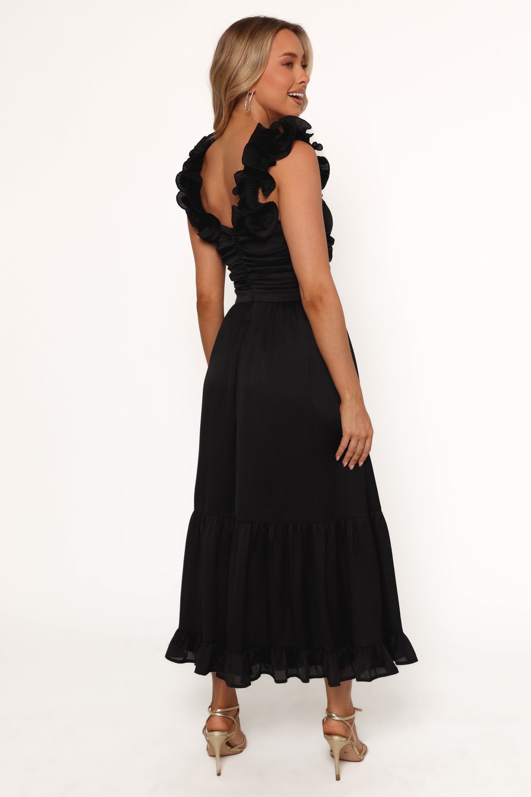 Inca Midi Dress - Black - Image 5
