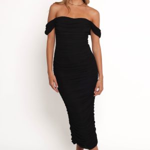 Iona Midi Dress - Black