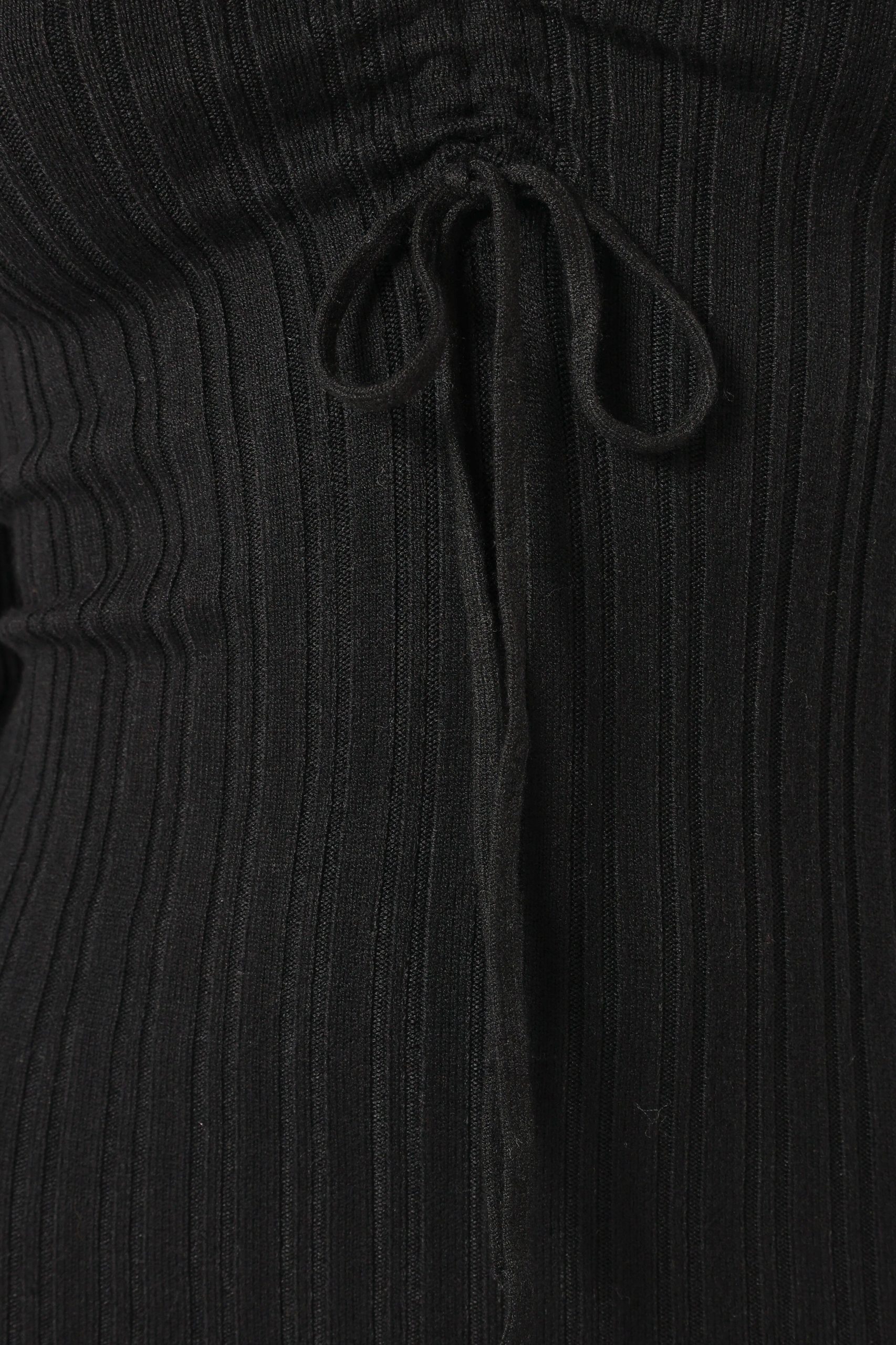 Irene Long Sleeve Midi Dress - Black - Image 9