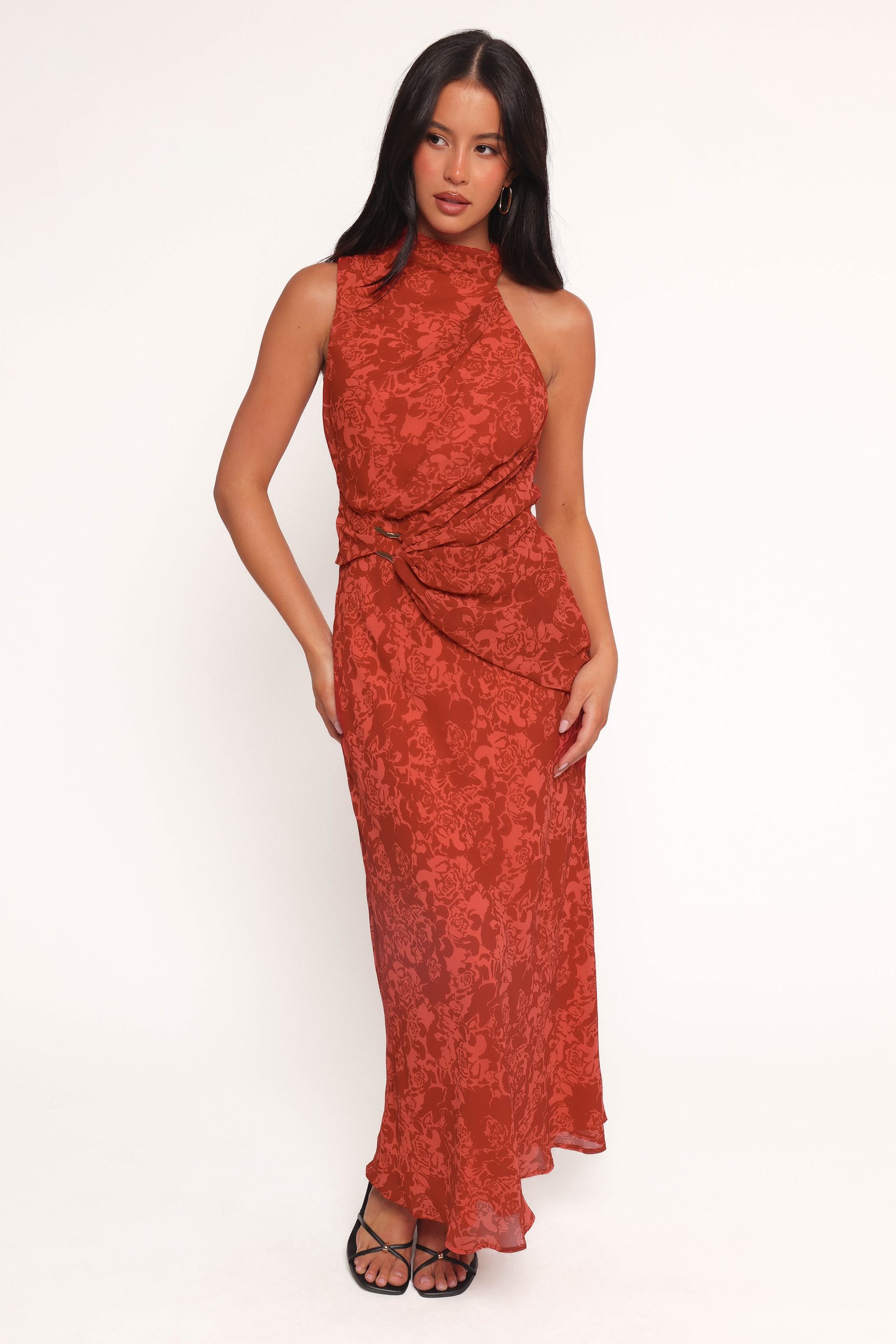 Isabeau Midi Dress - Red Roses - Image 2