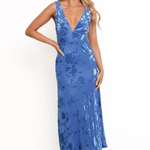 Izzy Midi Dress - Blue Floral