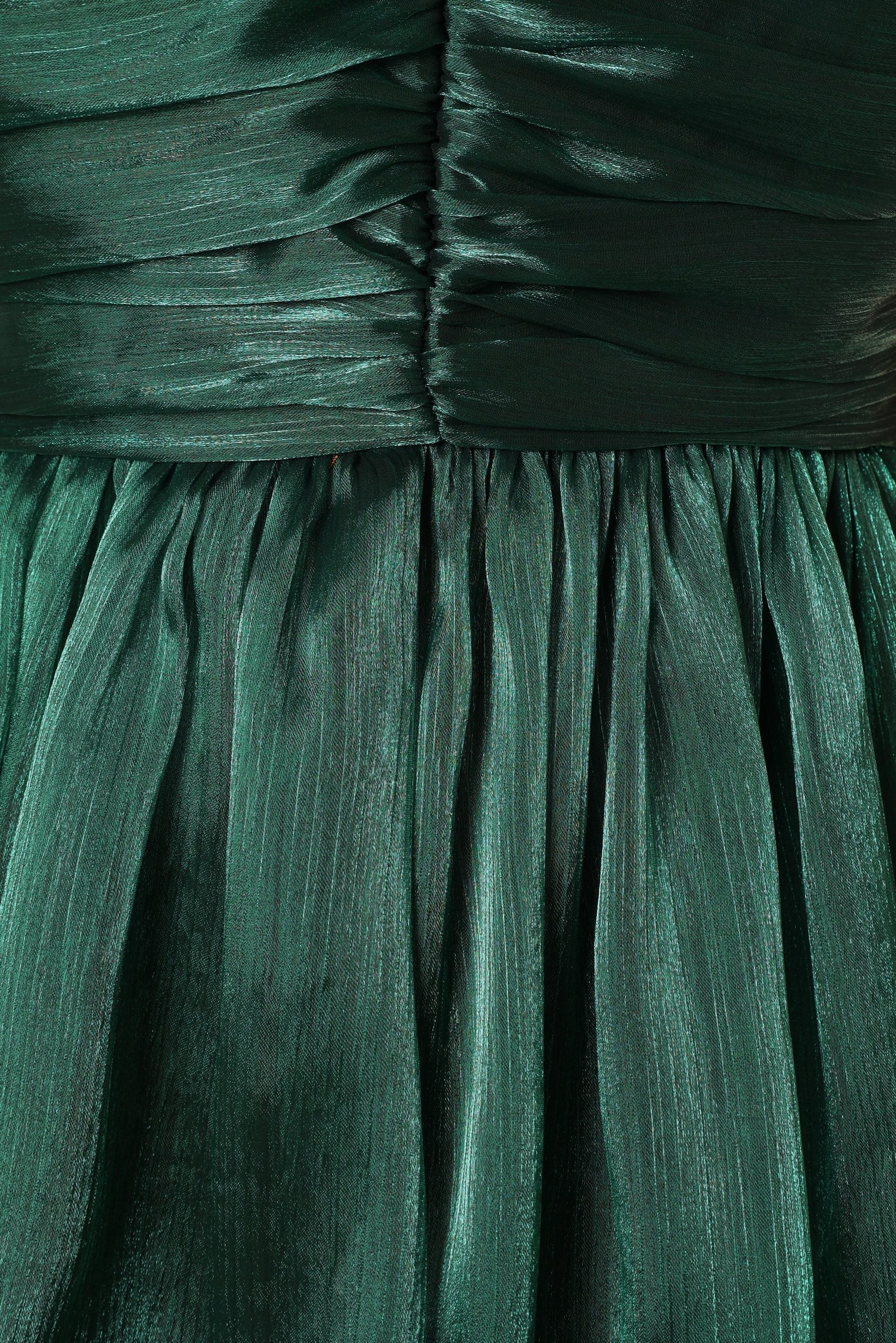 Jace Tiered Maxi Dress - Shimmer Emerald - Image 11