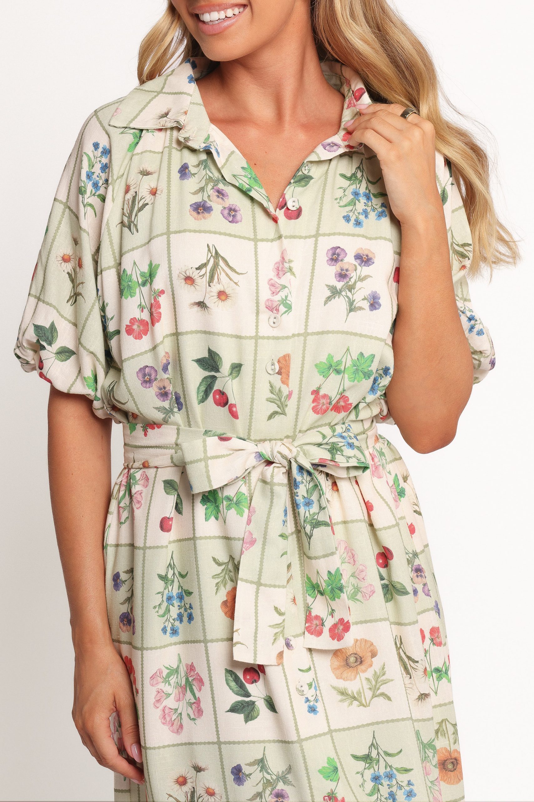 James Button Through Maxi Dress - Flower Market - Image 5