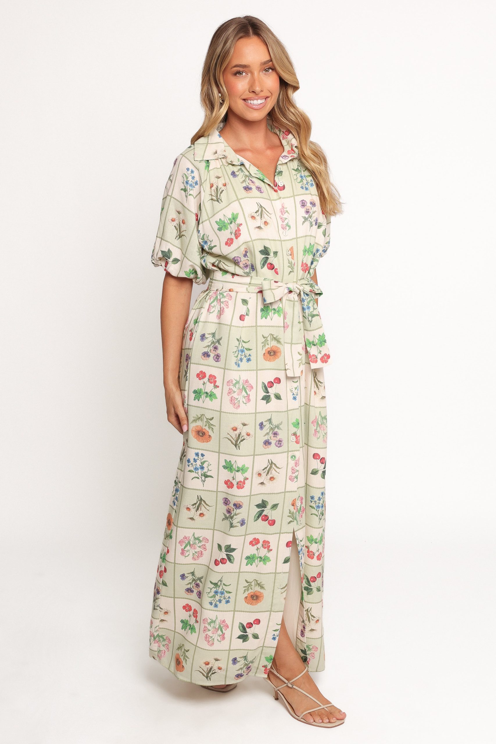 James Button Through Maxi Dress - Flower Market - Image 3