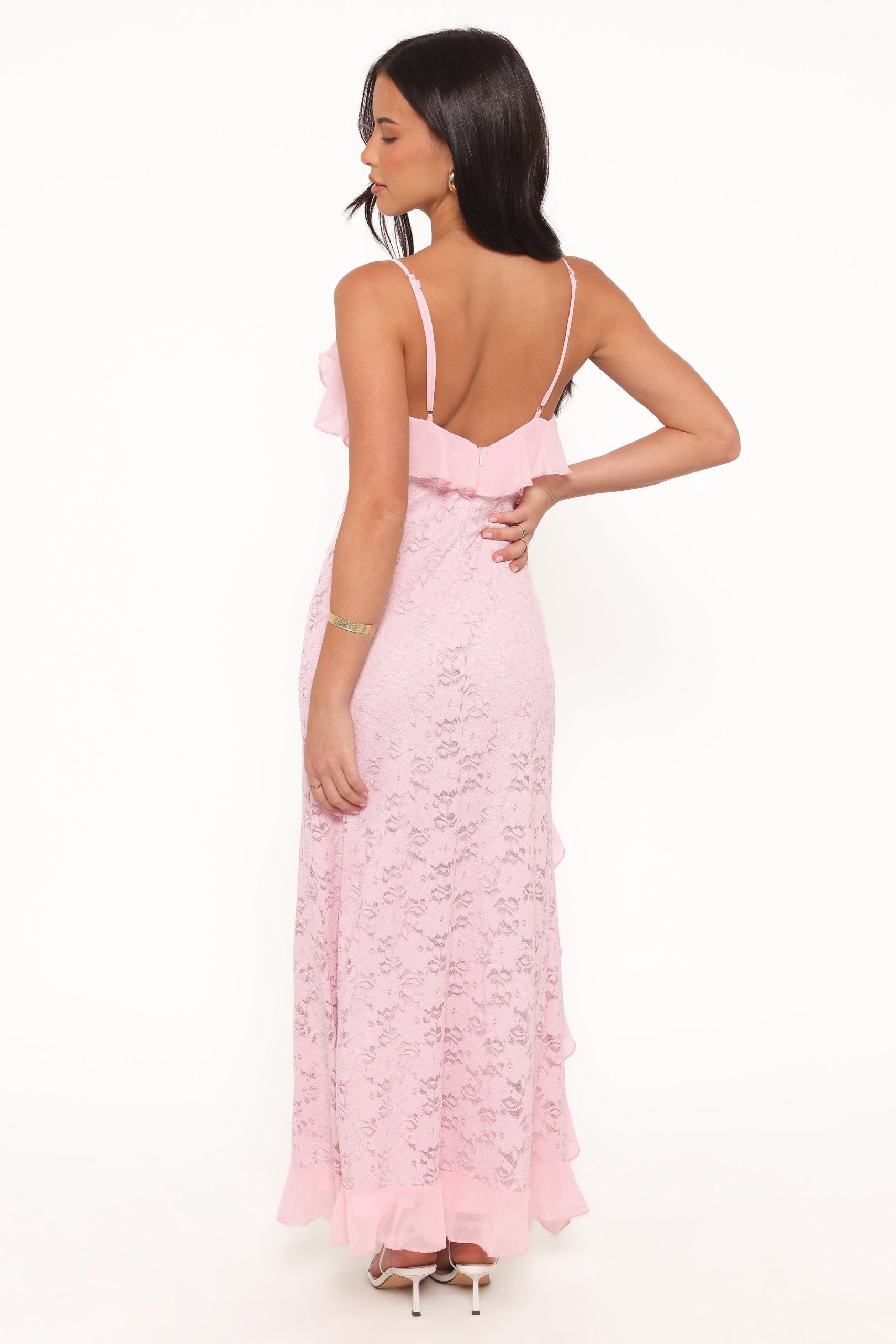 Jamielee Lace Maxi Dress - Pink - Image 5