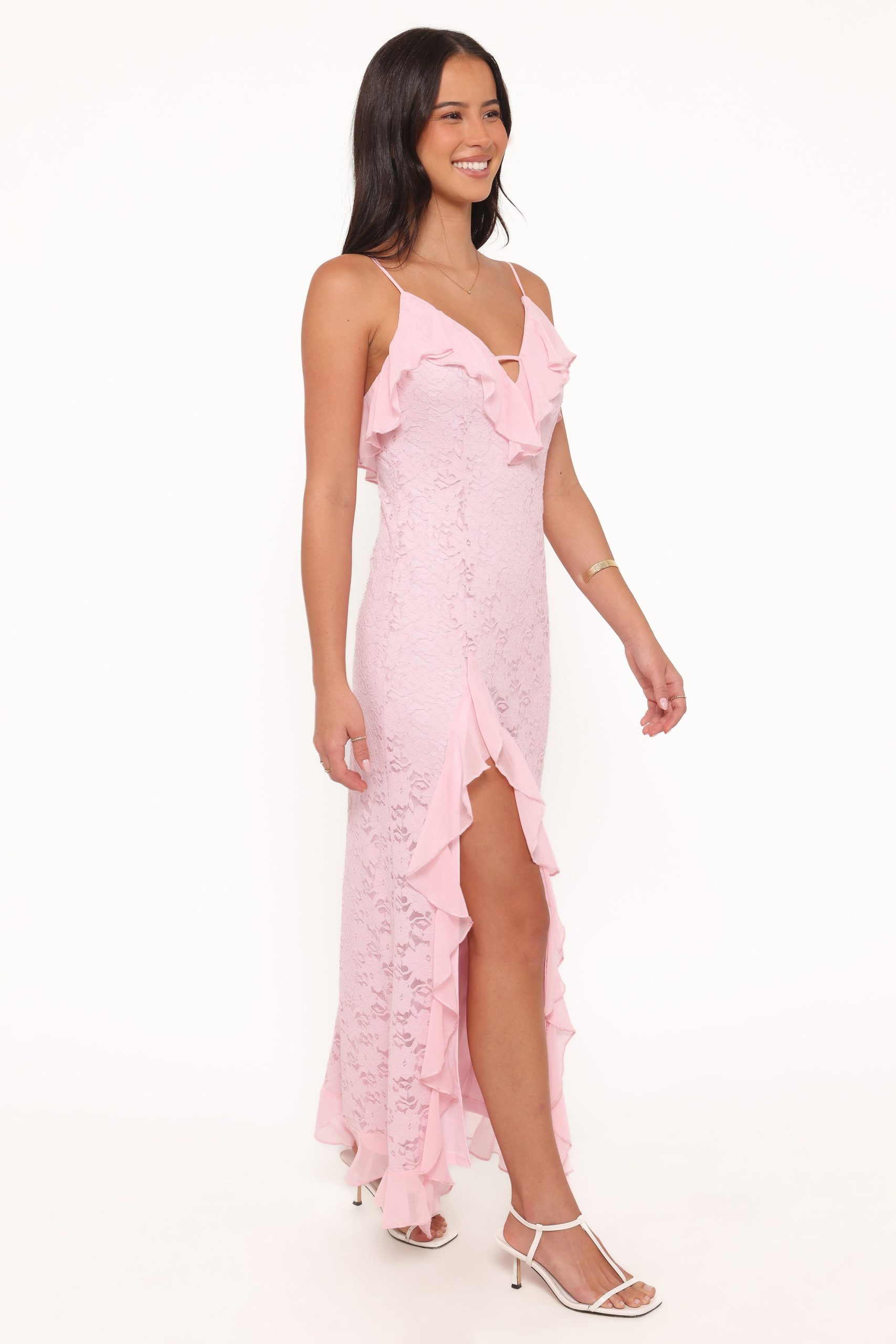 Jamielee Lace Maxi Dress - Pink - Image 4