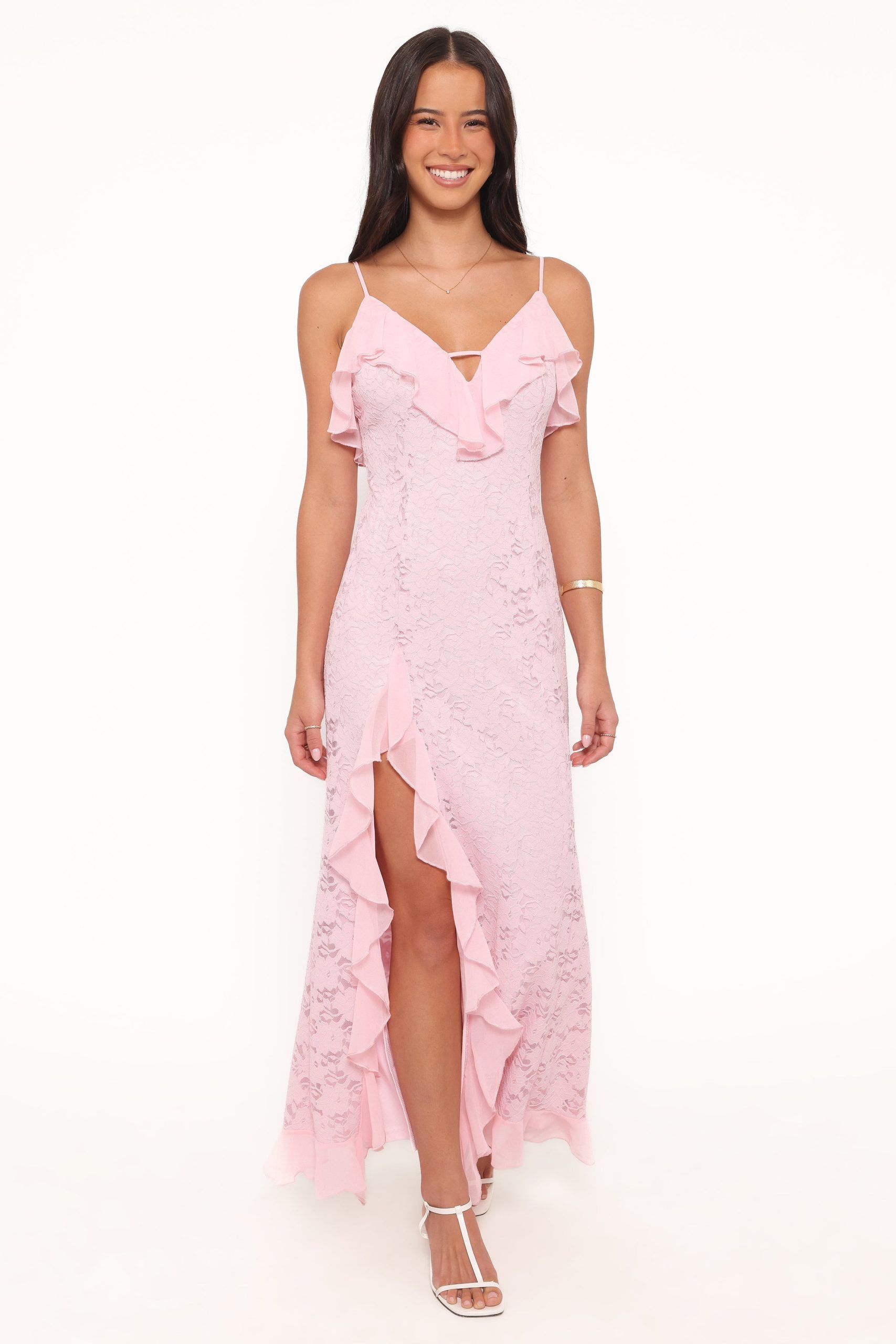 Jamielee Lace Maxi Dress - Pink - Image 2