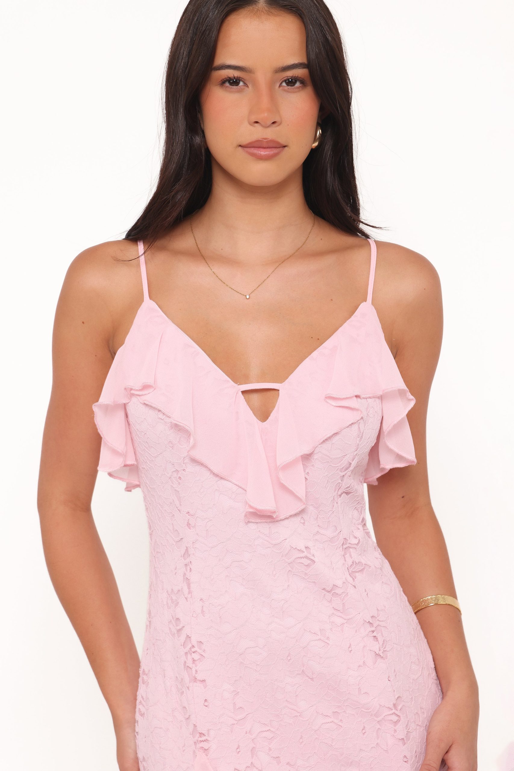 Jamielee Lace Maxi Dress - Pink - Image 3