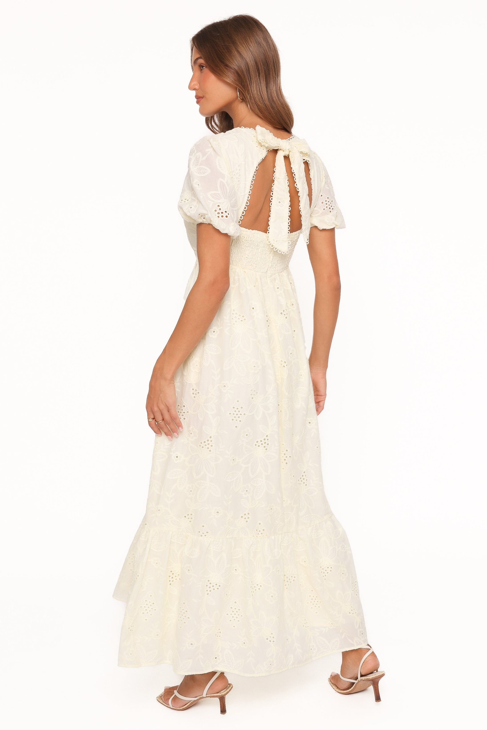 Janice Maxi Dress - Butter Yellow Broderie - Image 5