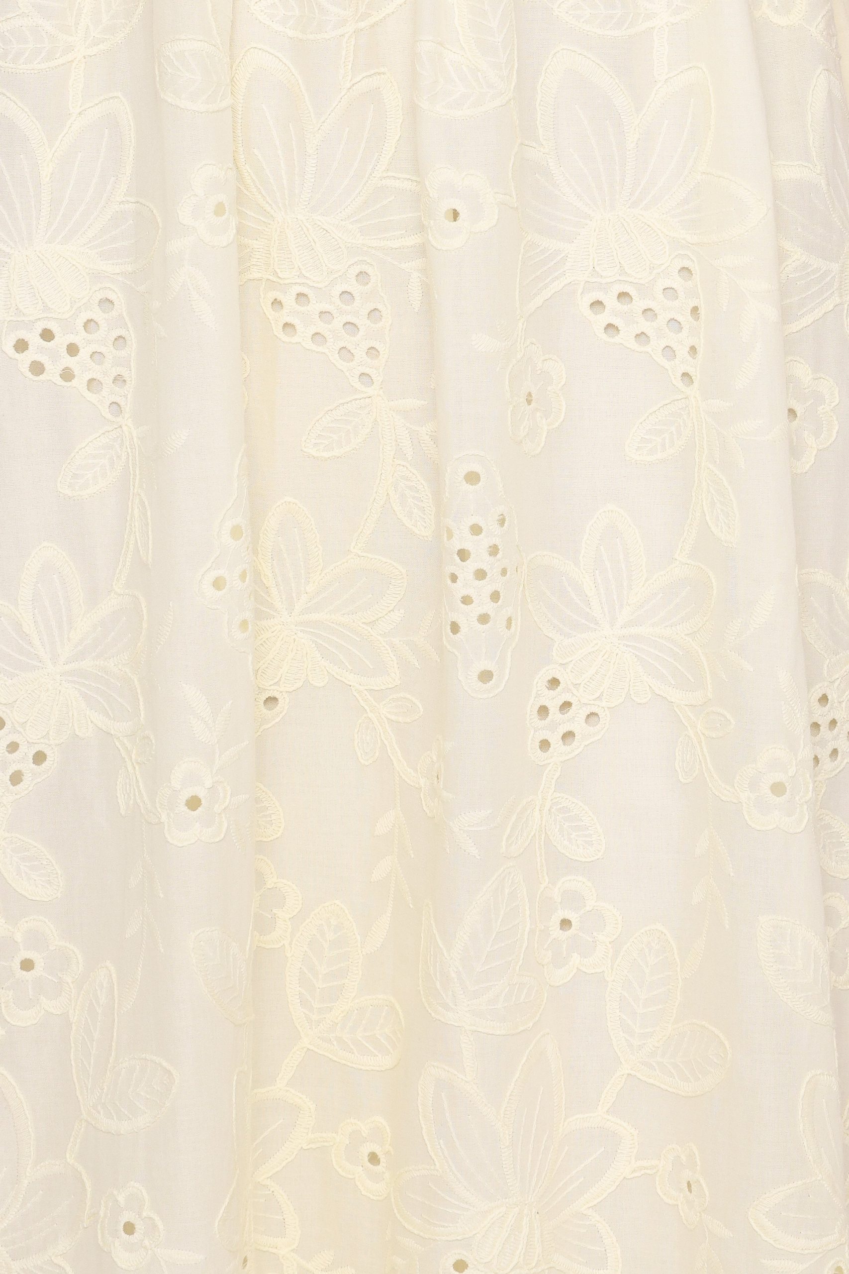 Janice Maxi Dress - Butter Yellow Broderie - Image 7