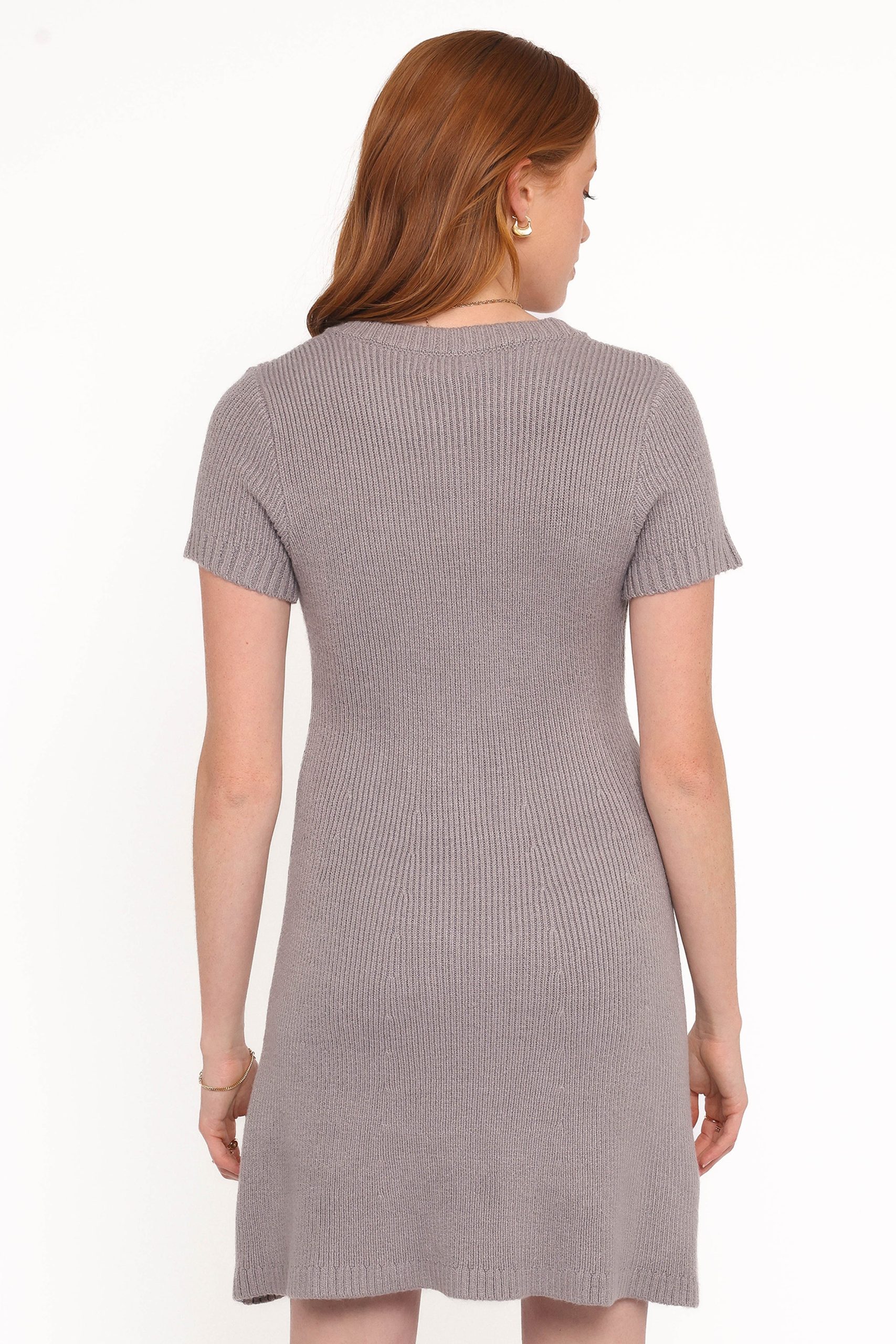 Jaxon Mini Dress - Grey - Image 4