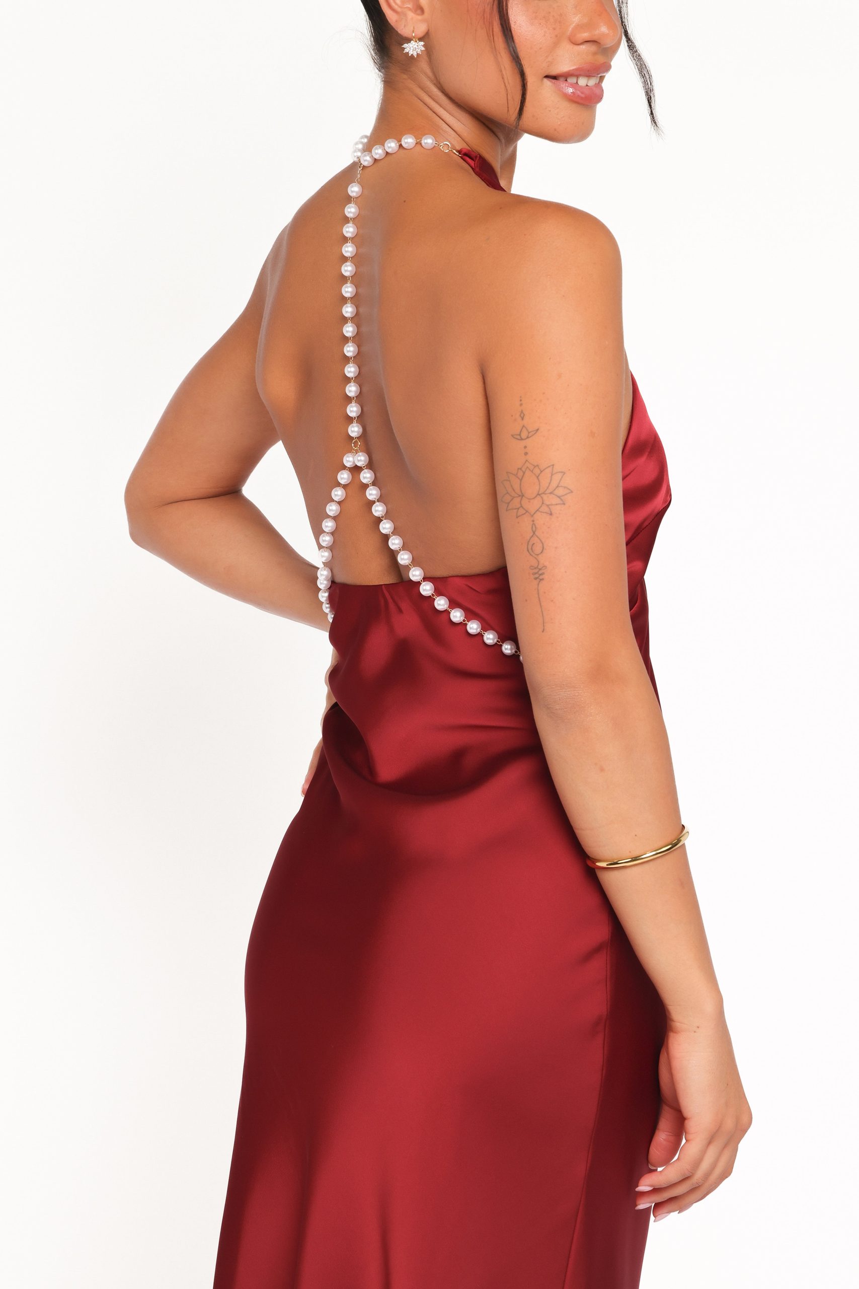 Jeannie Maxi Dress - Dark Red - Image 6