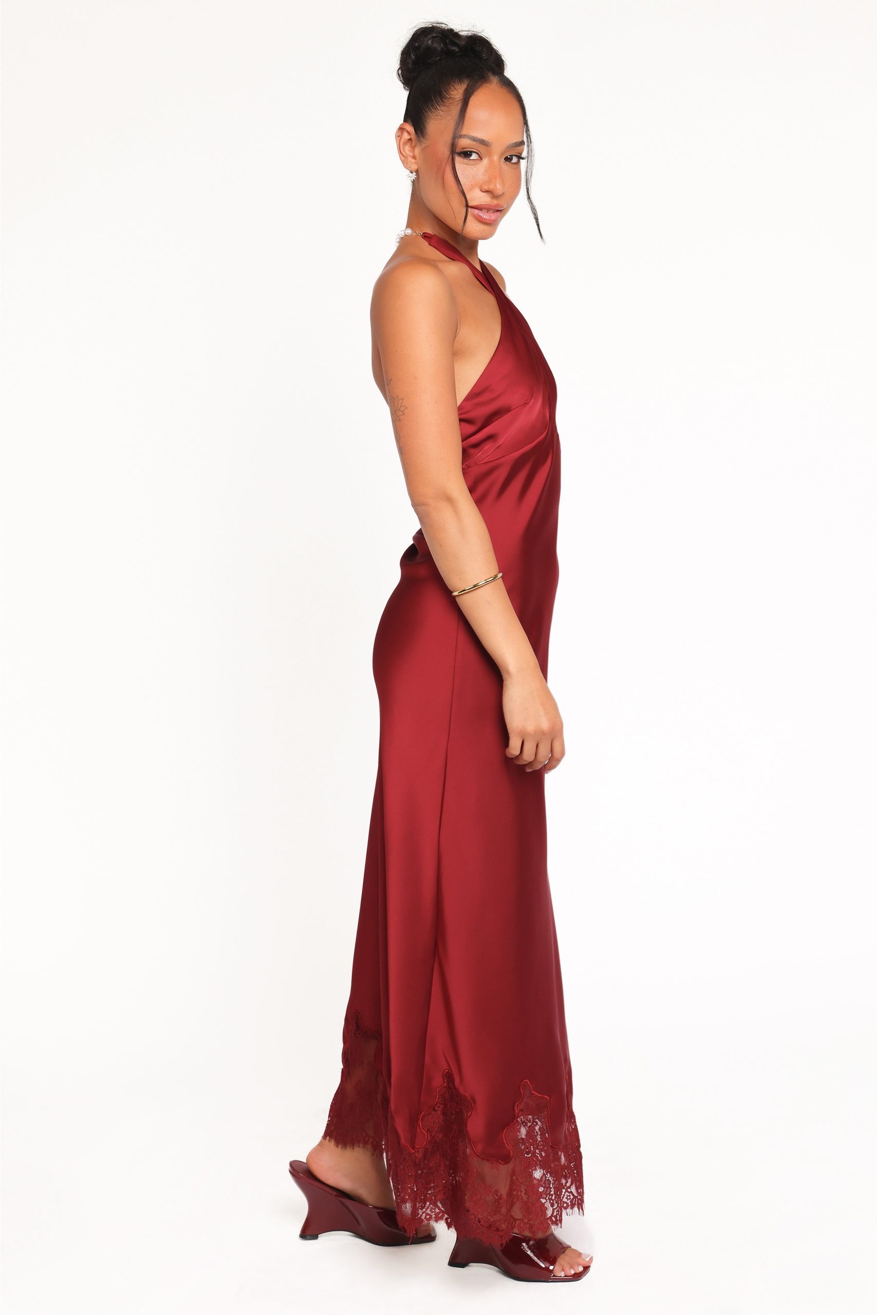 Jeannie Maxi Dress - Dark Red - Image 5