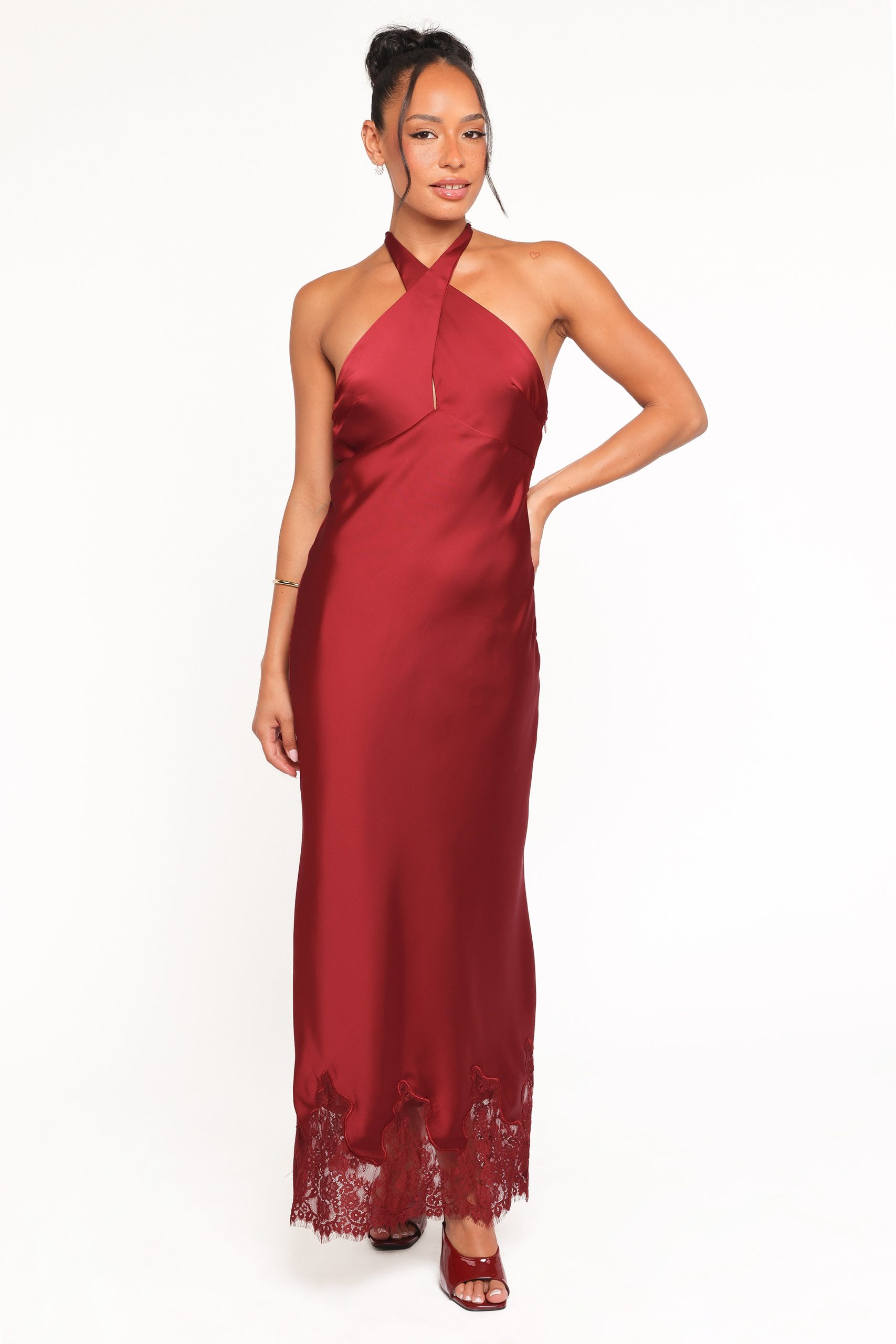 Jeannie Maxi Dress - Dark Red - Image 3