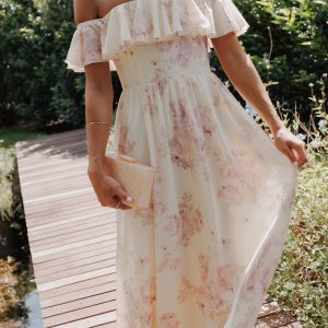 Jemira Maxi Dress - Lavender Floral