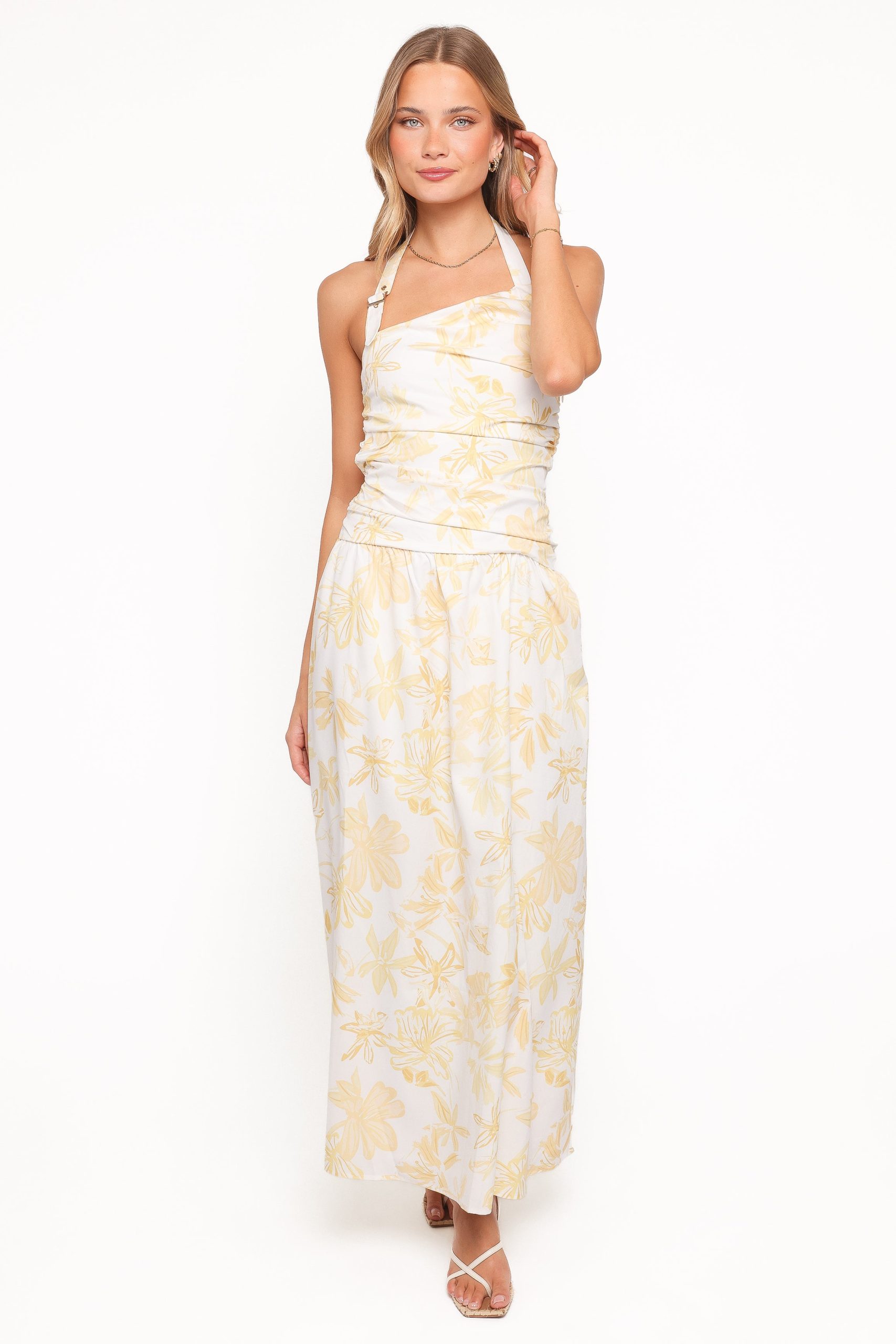 Jemma Halter Maxi Dress - Yellow Floral - Image 6
