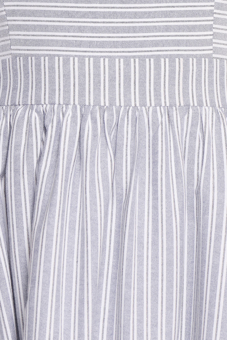Johanna Midi Dress - Grey/White - Image 6