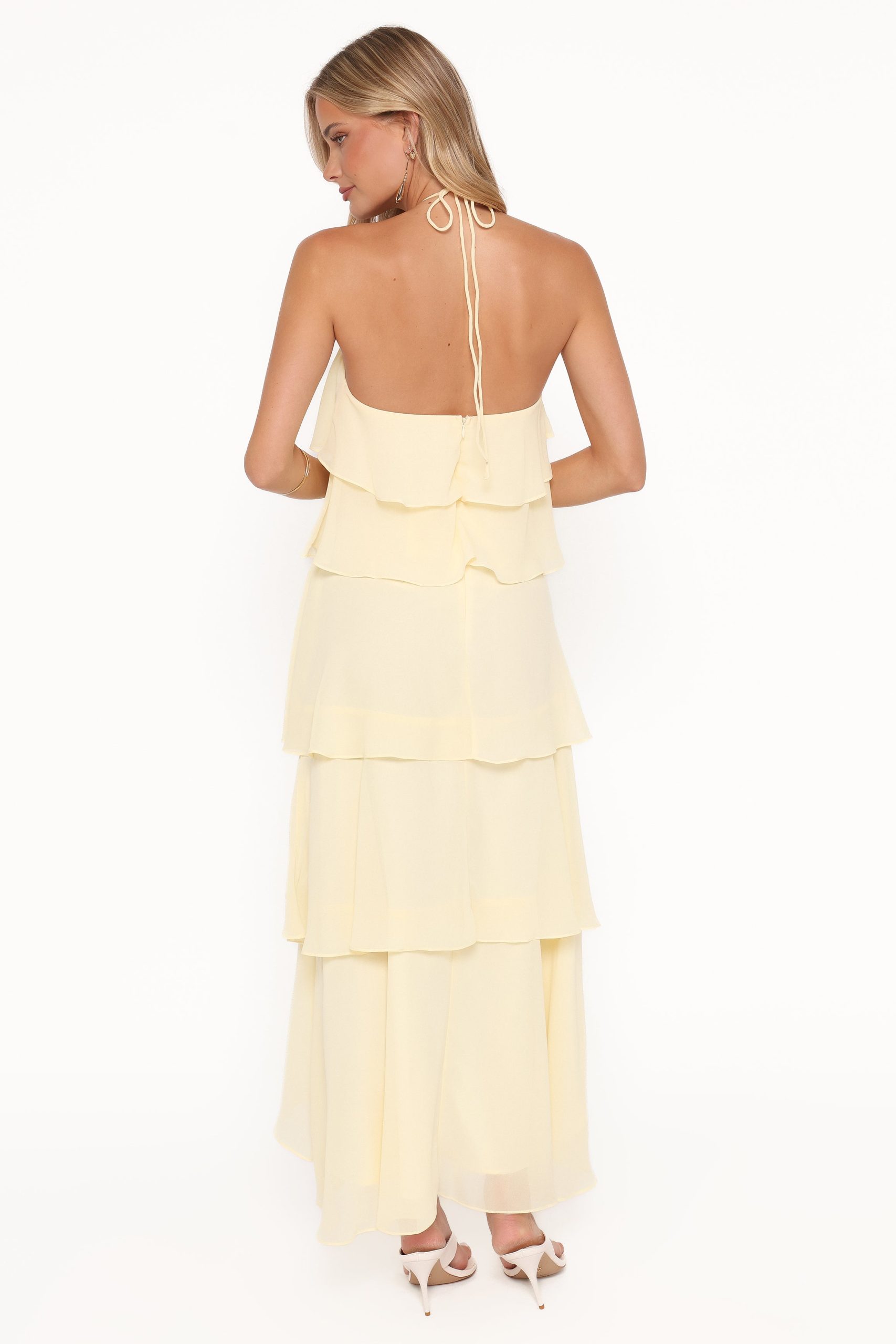 Jonia Halterneck Maxi Dress - Butter Yellow - Image 4