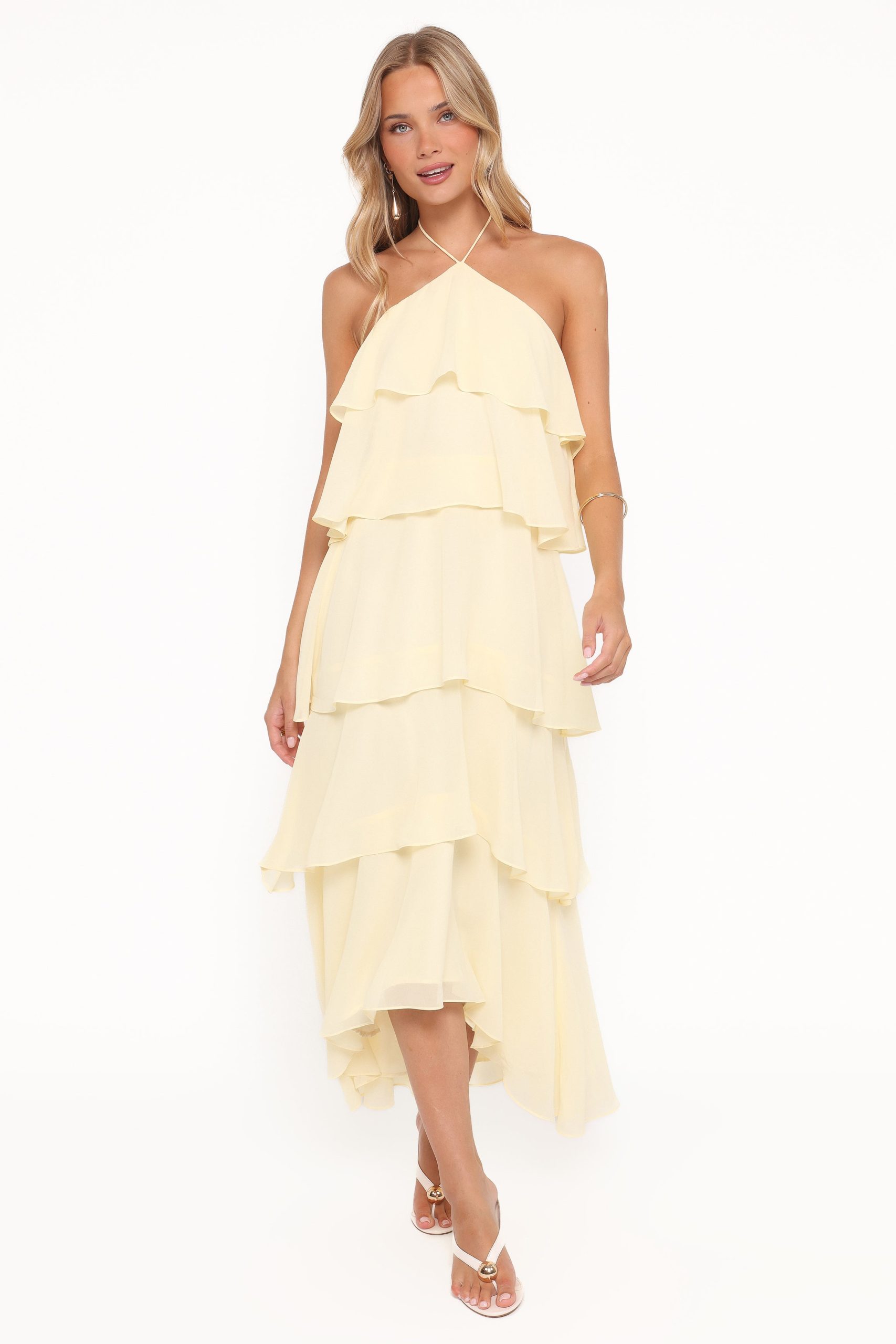 Jonia Halterneck Maxi Dress - Butter Yellow - Image 5