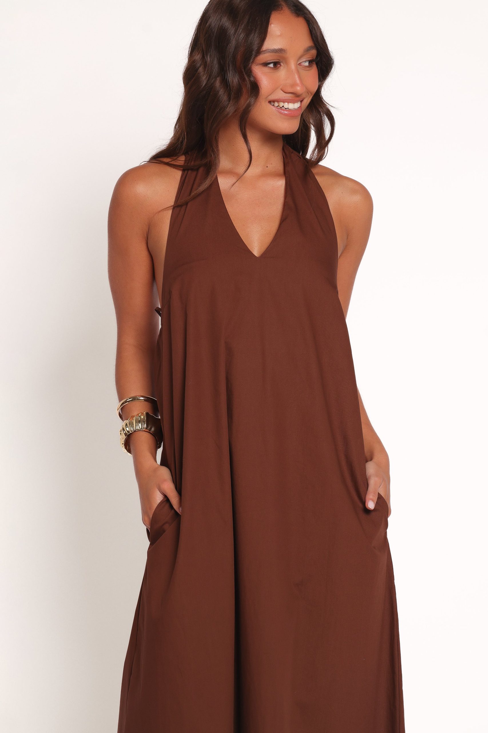 Kaida Maxi Dress - Espresso - Image 2