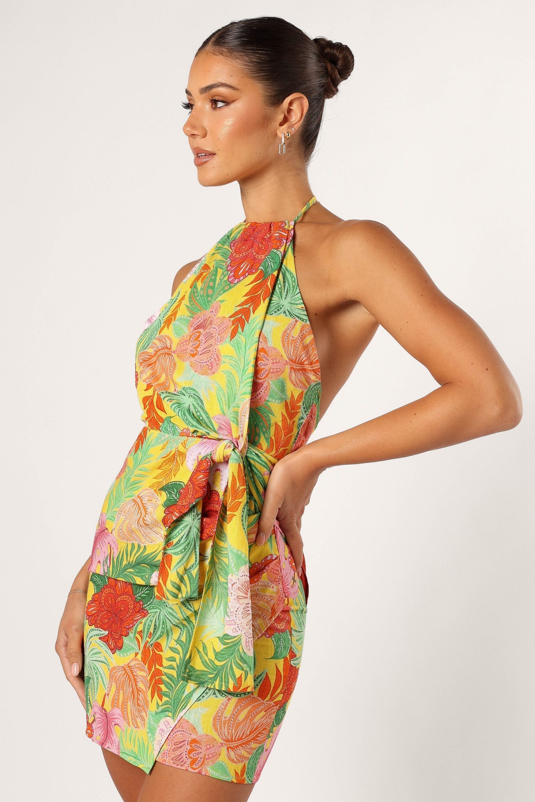 Kalena Halterneck Mini Dress - Leilani Print - Image 6