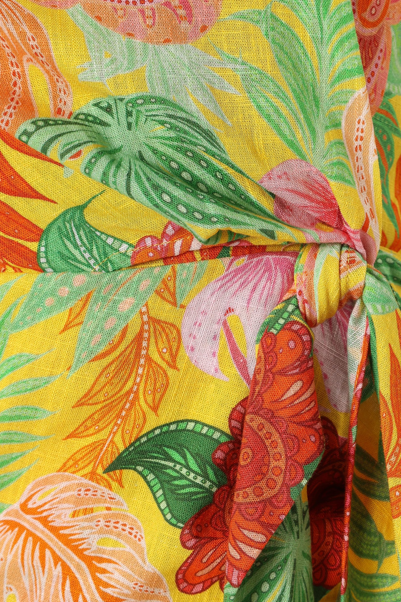 Kalena Halterneck Mini Dress - Leilani Print - Image 9