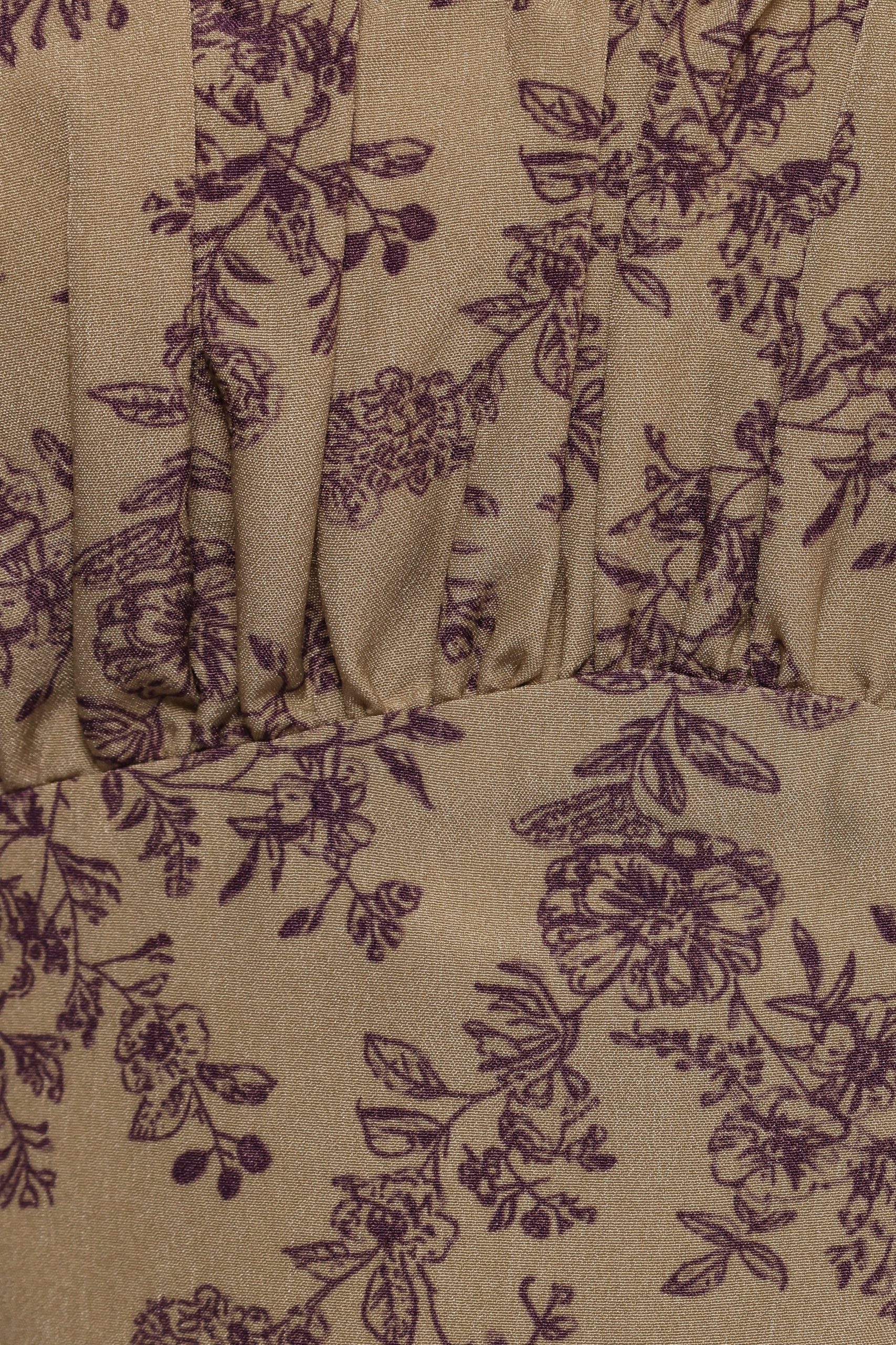 Karie Midi Dress - Olive/Dark Purple - Image 8
