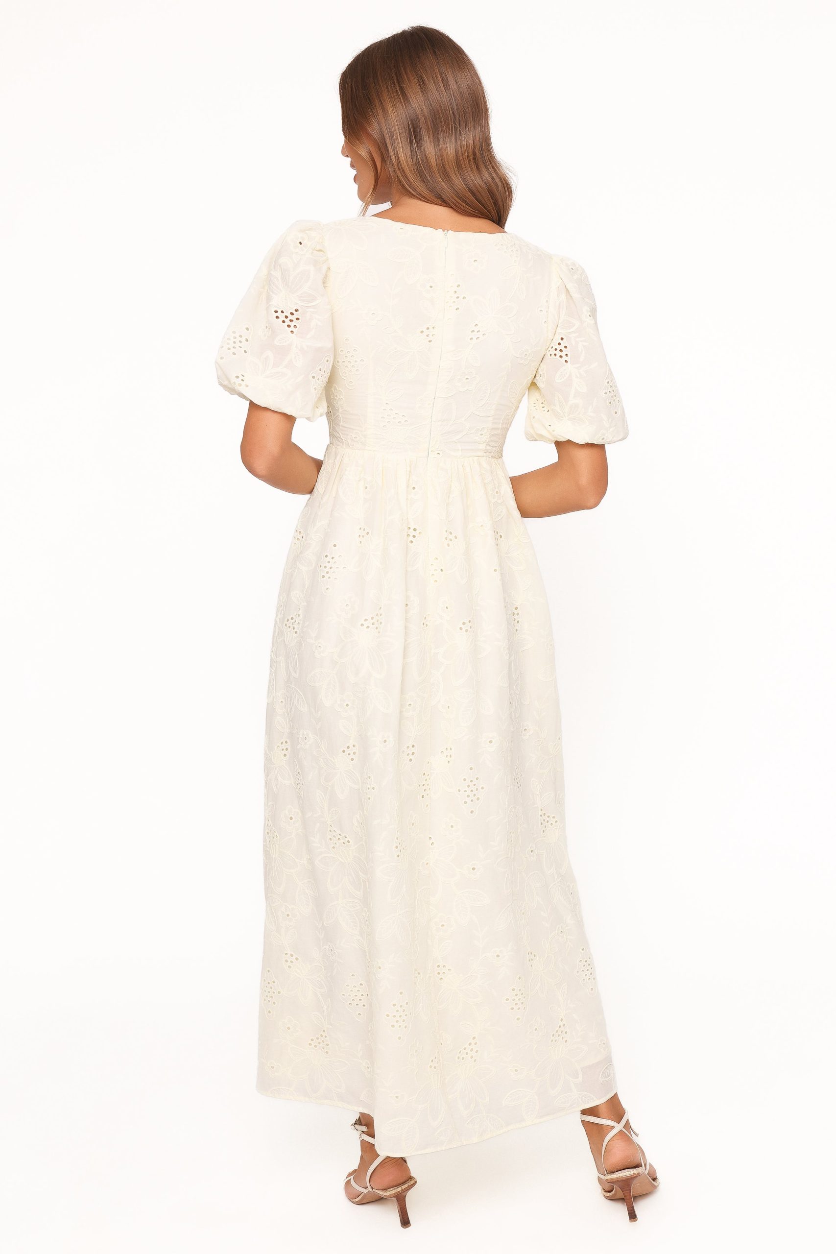 Karla Maxi Dress - Butter Yellow Broderie - Image 5