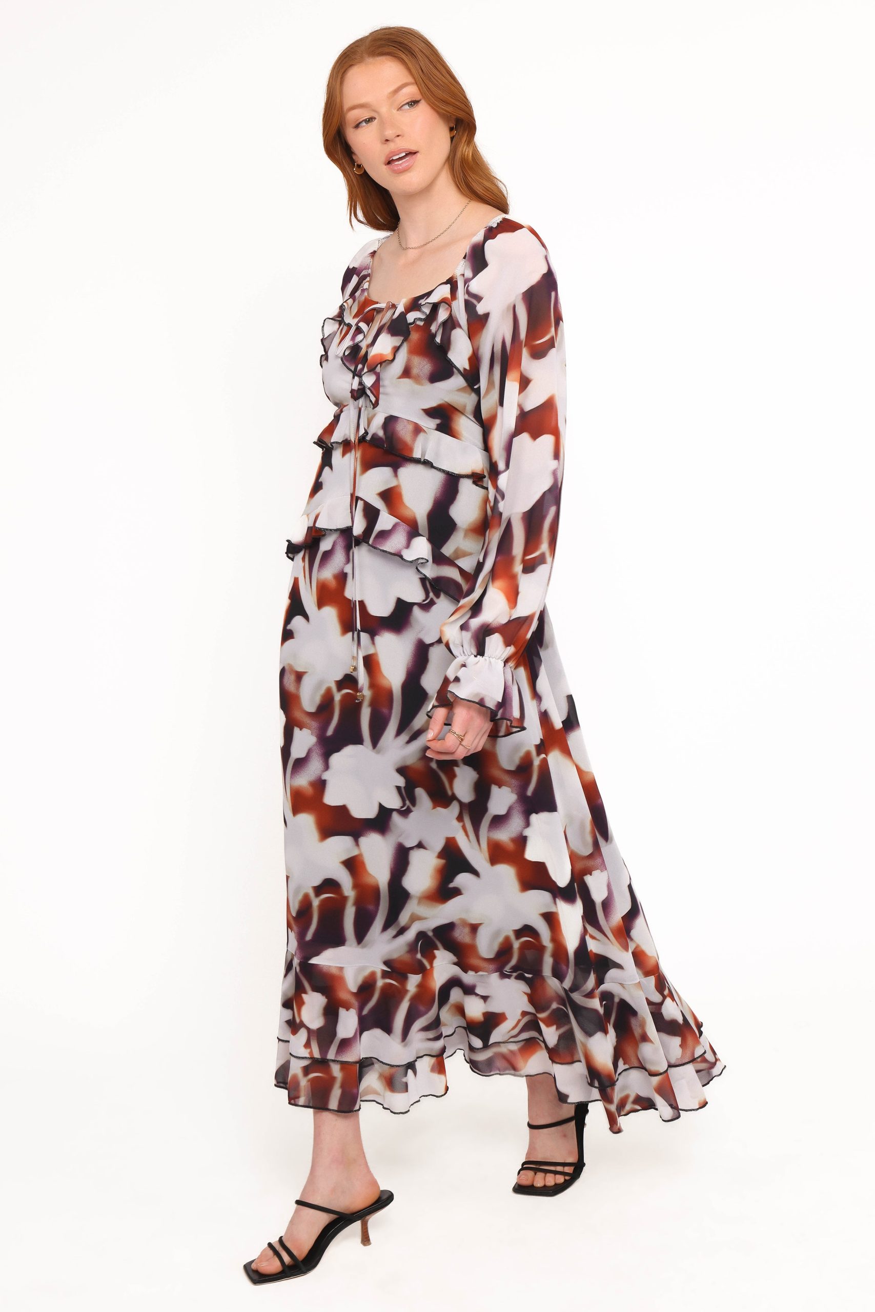 Kasey Maxi Dress - Blurred Floral - Image 3