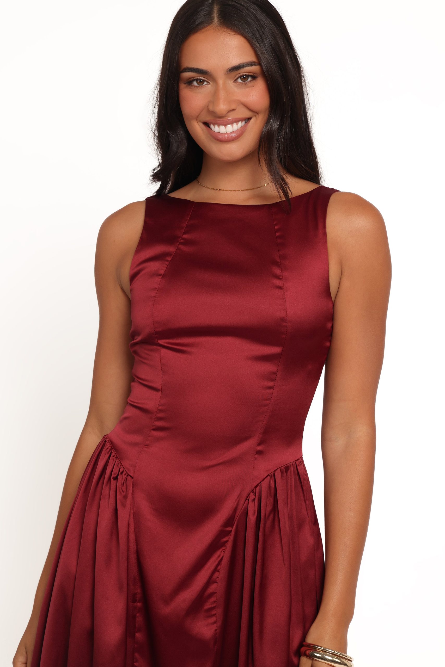 Katelyn Midi Dress - Burgundy - Image 2