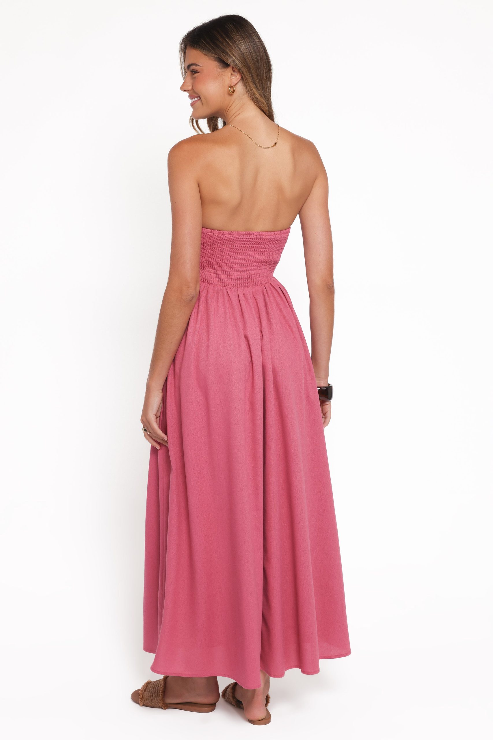 Kayt Strapless Dress - Petal Pink - Image 5