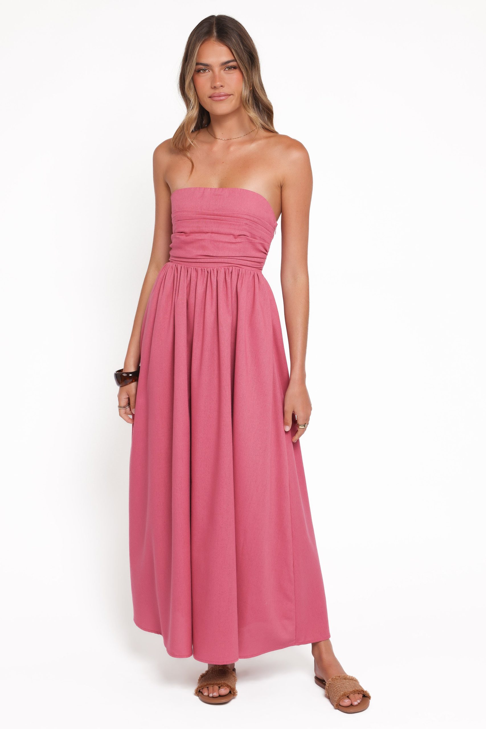 Kayt Strapless Dress - Petal Pink - Image 6