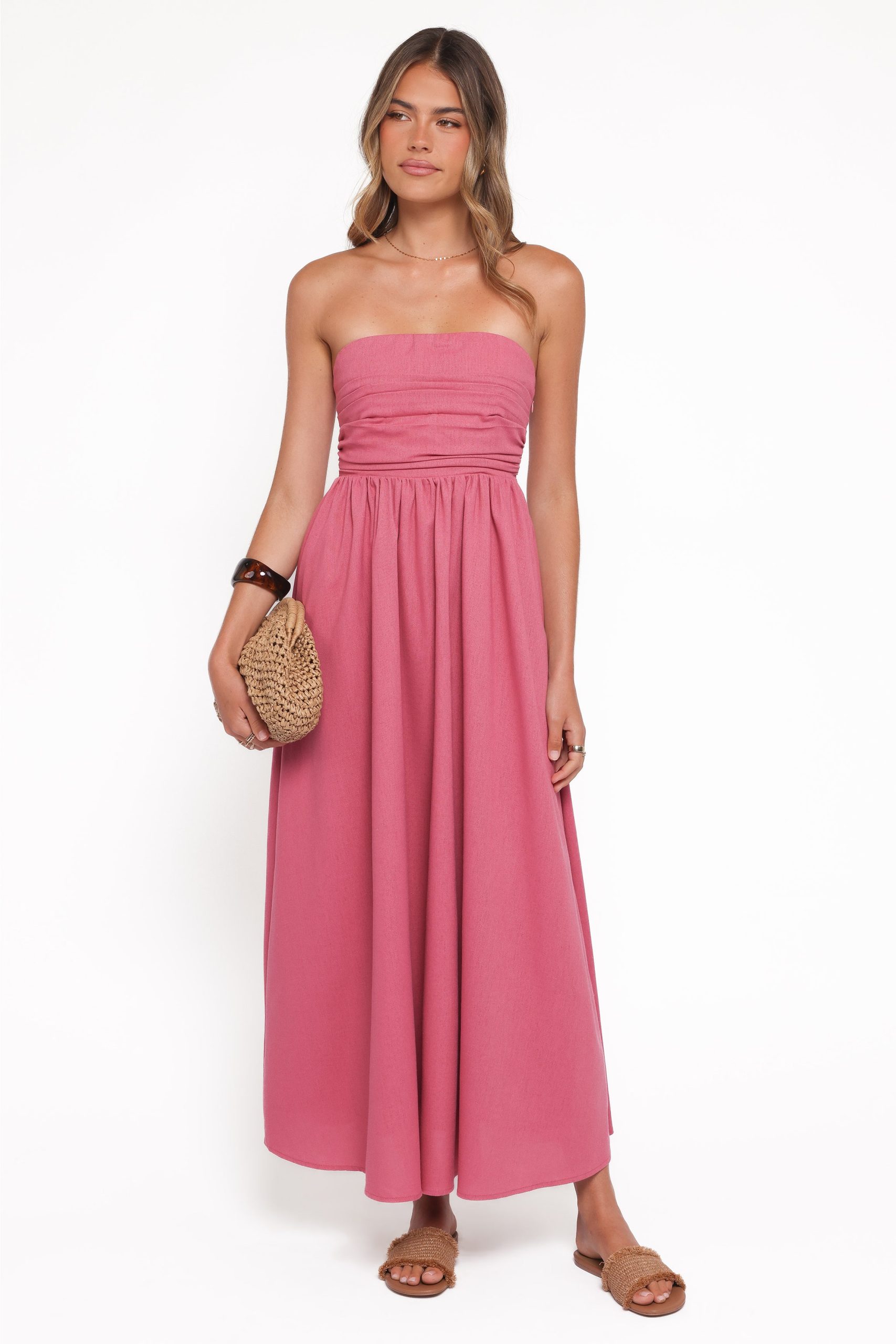 Kayt Strapless Dress - Petal Pink - Image 2
